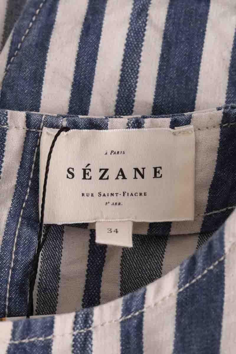 Azawood sleeveless top SEZANE - Seconde main Blue