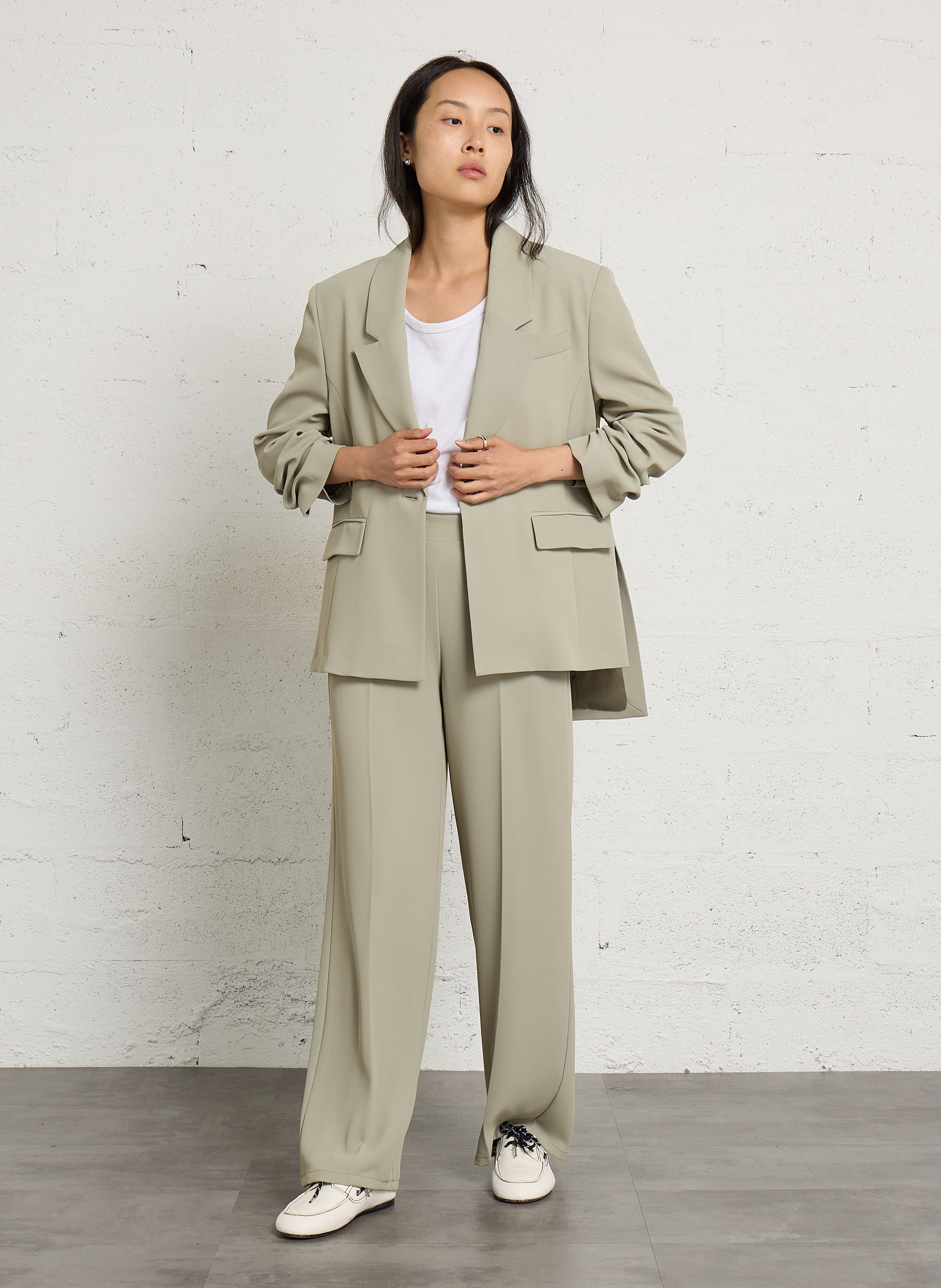Pantalon large fluide IMPERIAL Vert