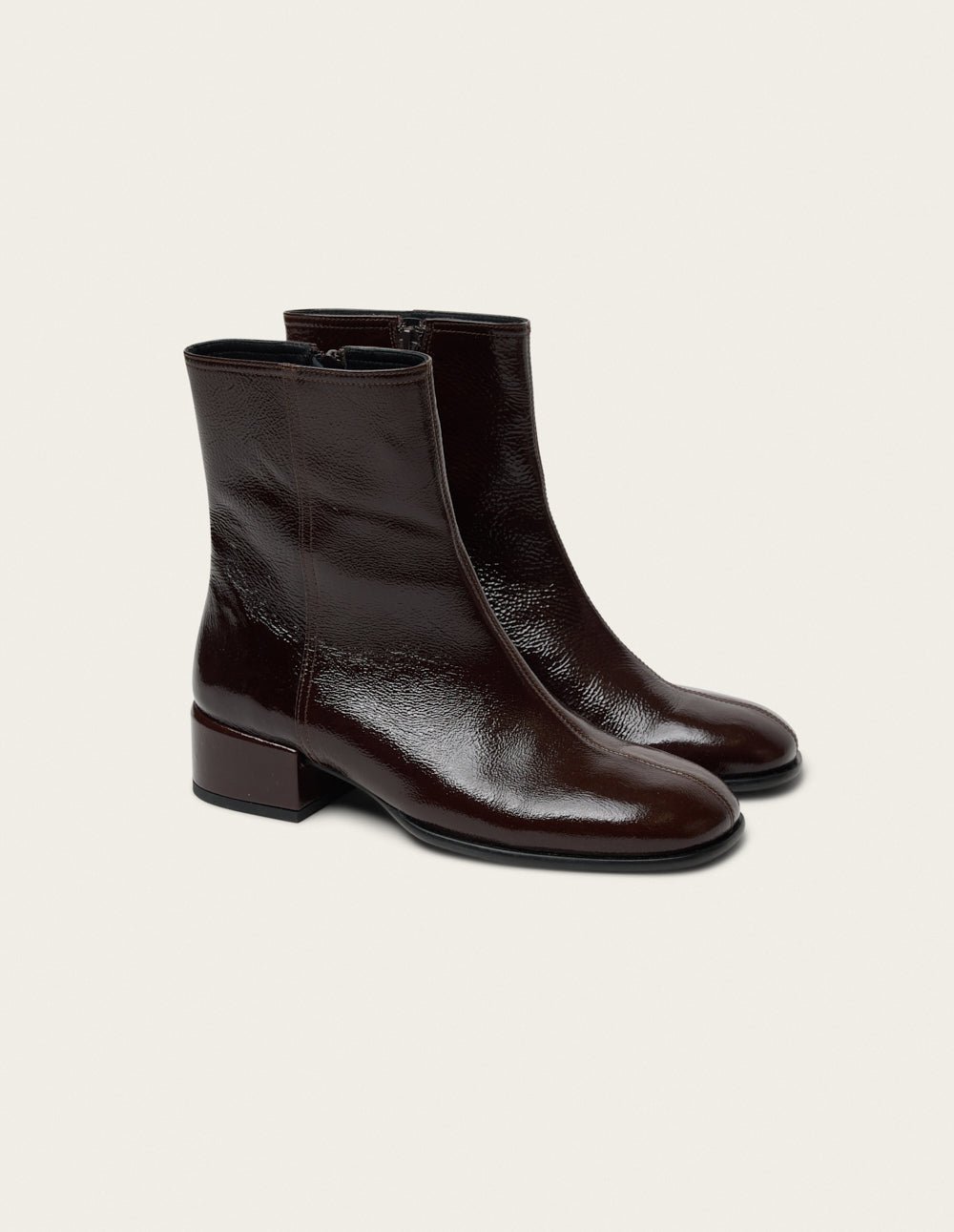 Bottines à talons ODAJE Marron
