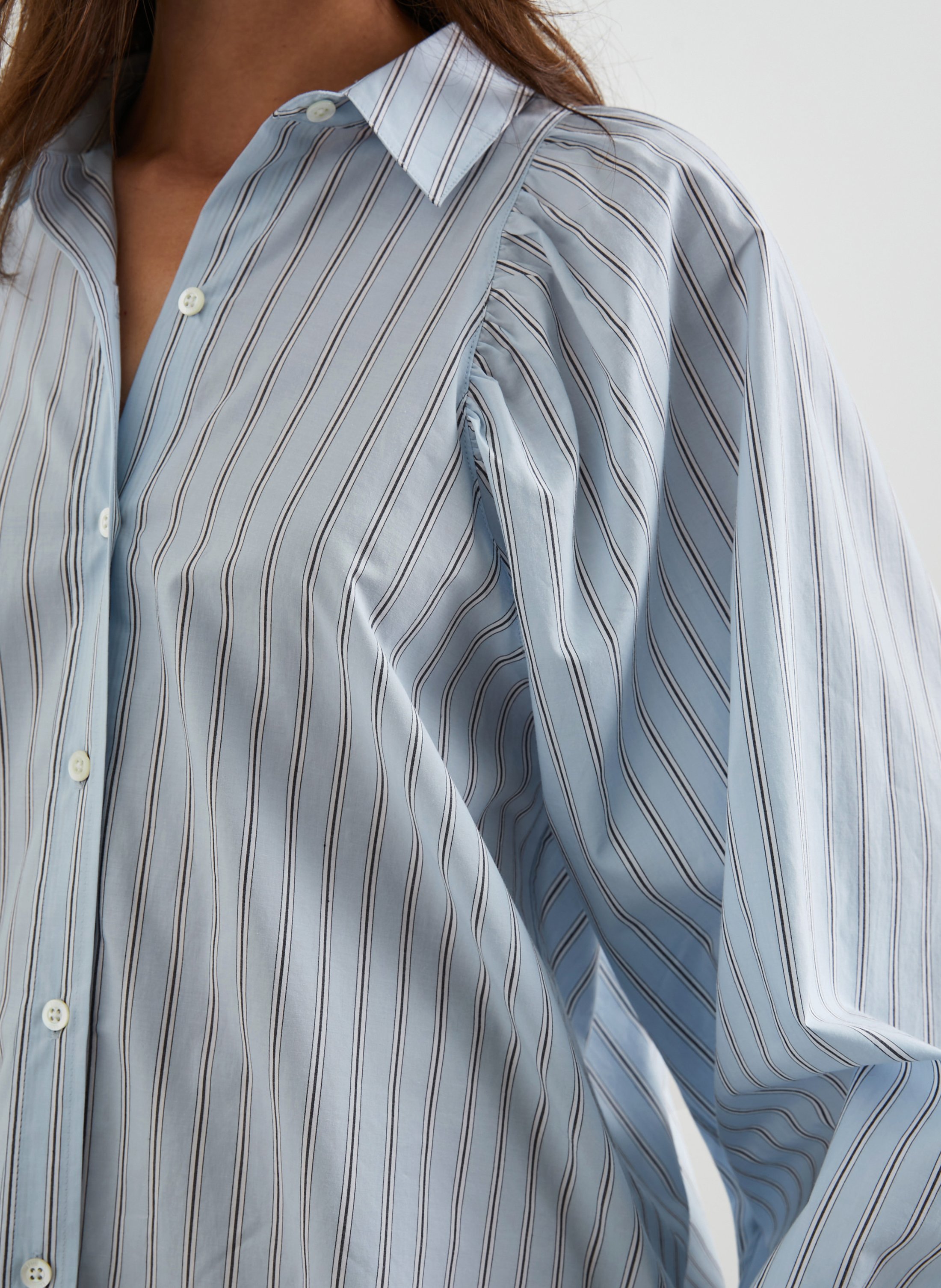 Chemise rayée en coton mélangé RAILS Bleu