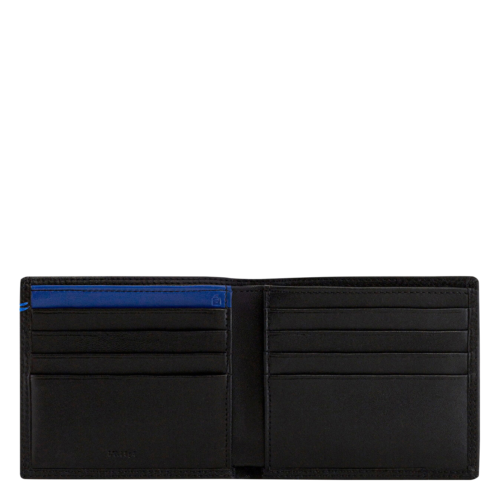 - 100% leer, - 6 kaarthoudersplitten, - 1 centrale zak, - Afmetingen: L10 x H7 cm. LE TANNEUR Zwart