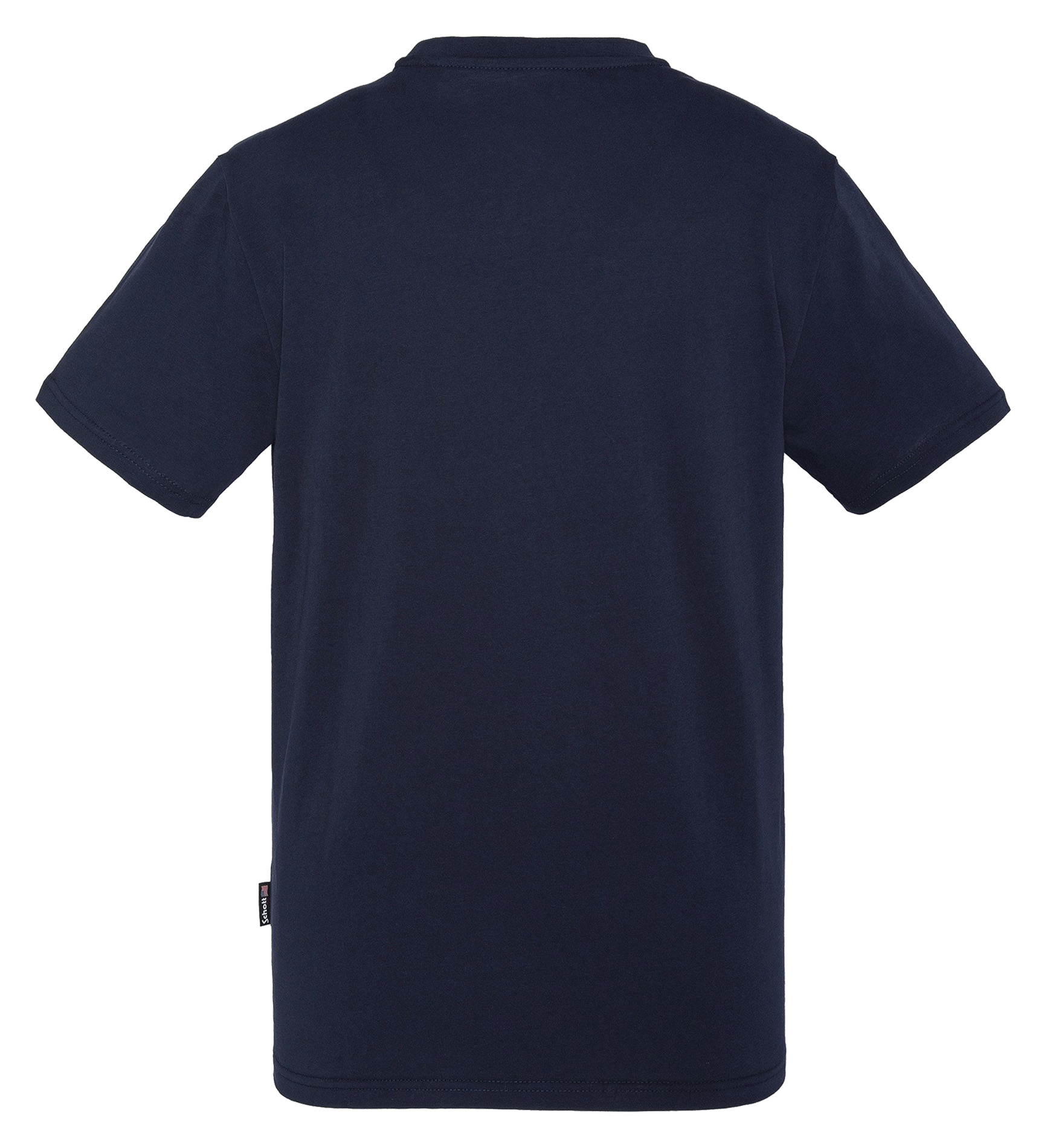 Tee-shirt manches courtes en coton SCHOTT Bleu