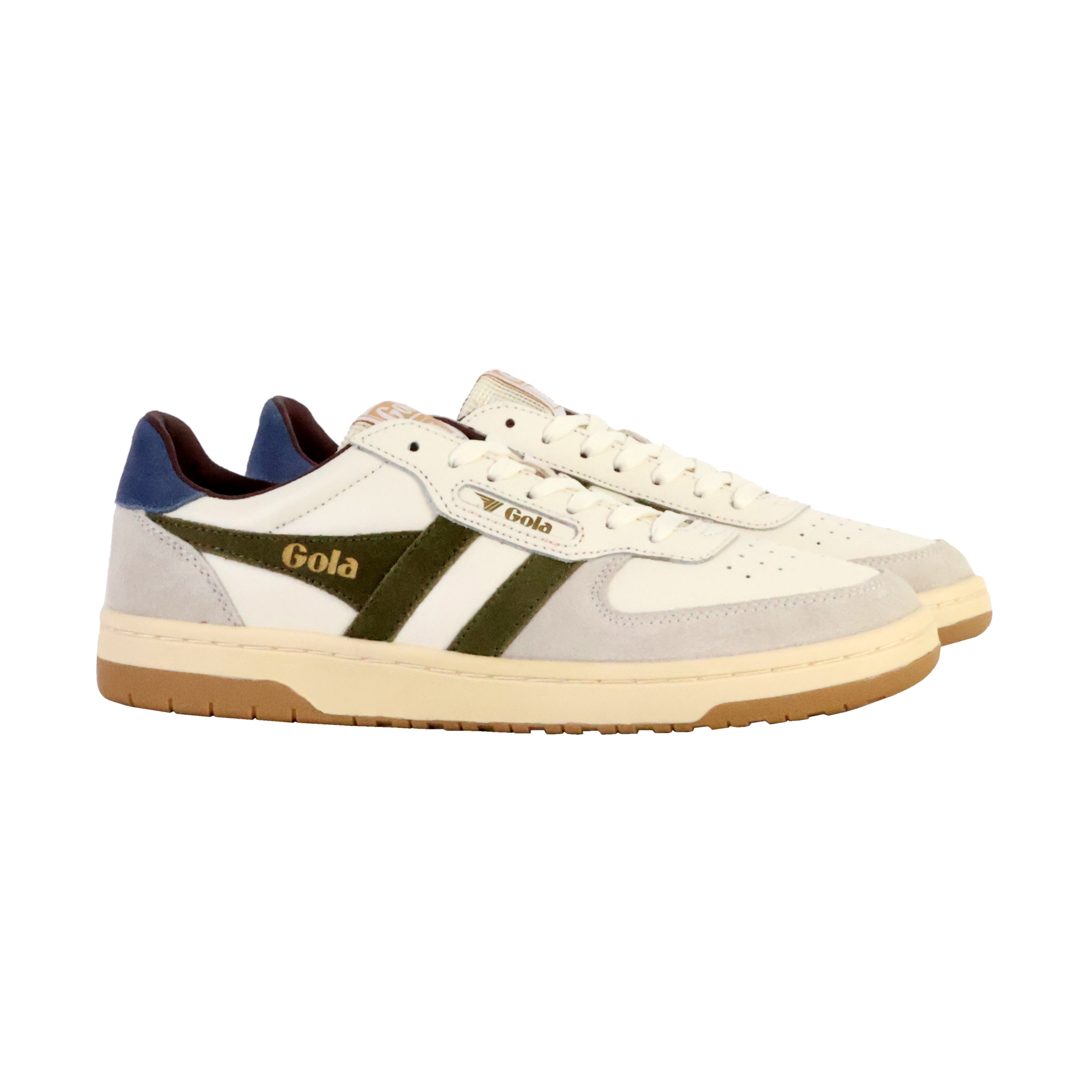 Leather hawk sneakers White