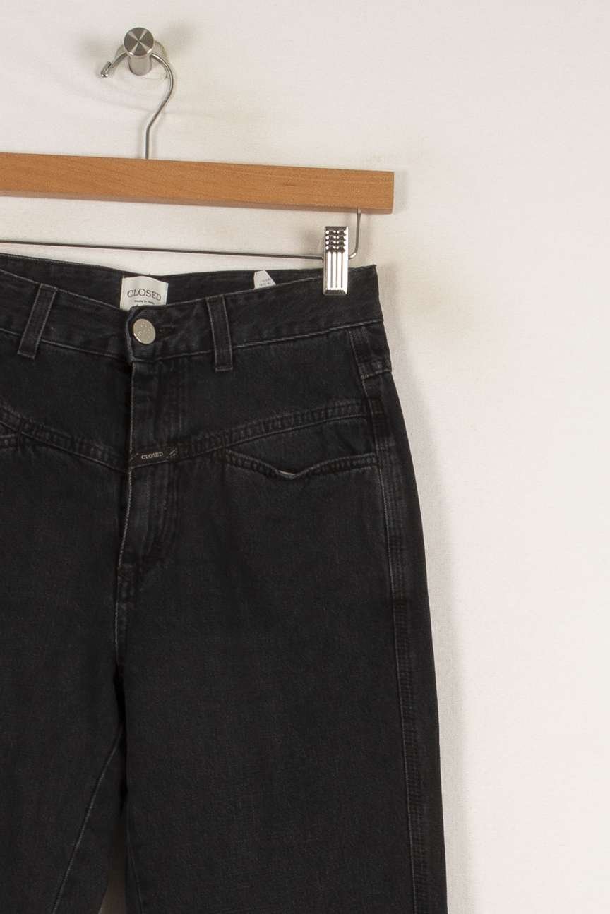 Cropped slim jeans with studs CLOSED - Seconde Main Grey