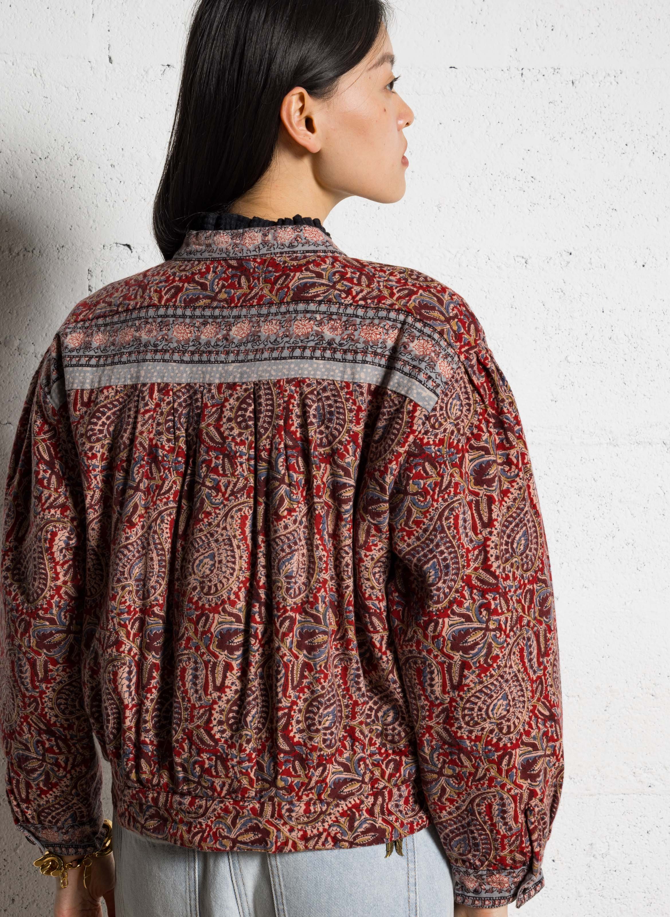 Veste oversize en coton MAISON HOTEL Rouge