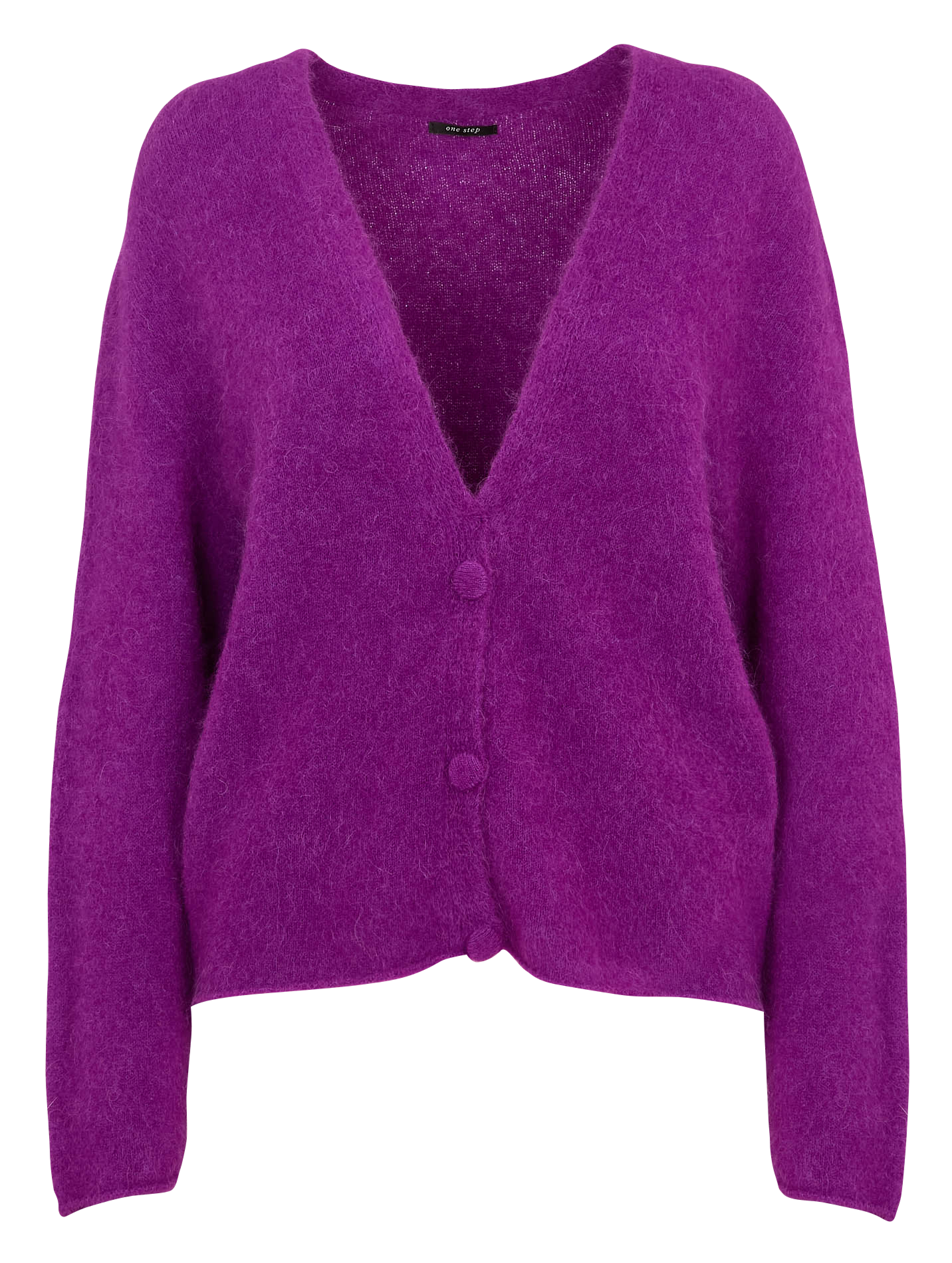 Oversized alpaca blend vest ONE STEP Purple