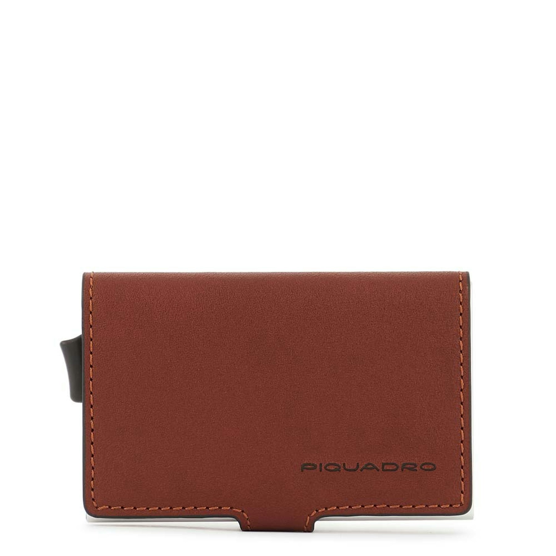 - 100% leather, - 6 cardholder slots, - 1 central compartment, - Size: L10 x H7 cm. PIQUADRO Brown