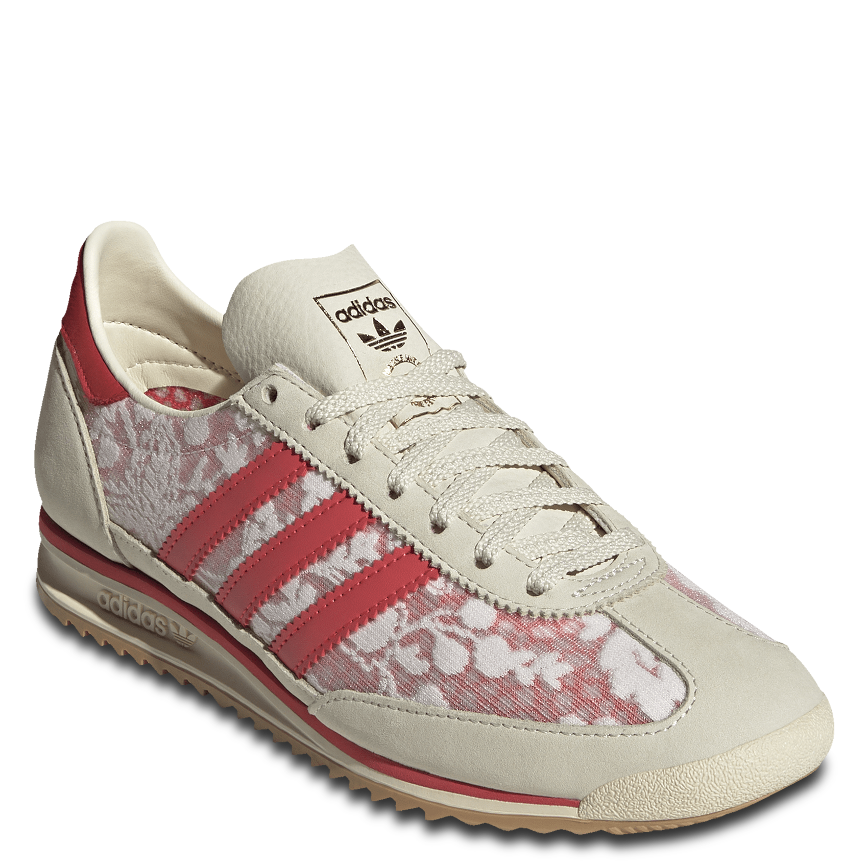 Contrasting leather-effect low-top sneakers ADIDAS Pink