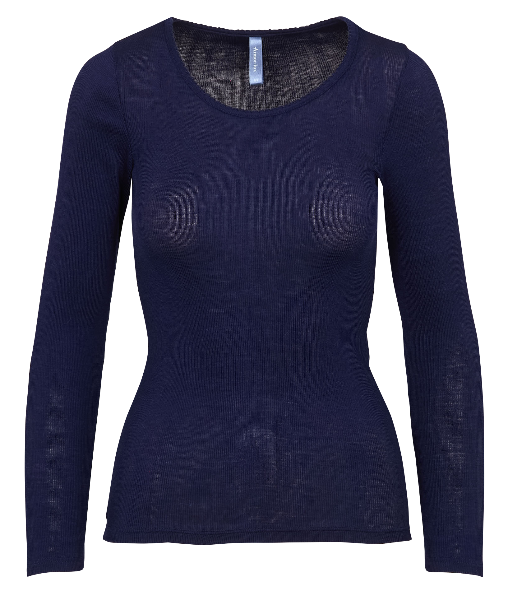 Plain long-sleeved T-shirt ARMOR LUX Blue