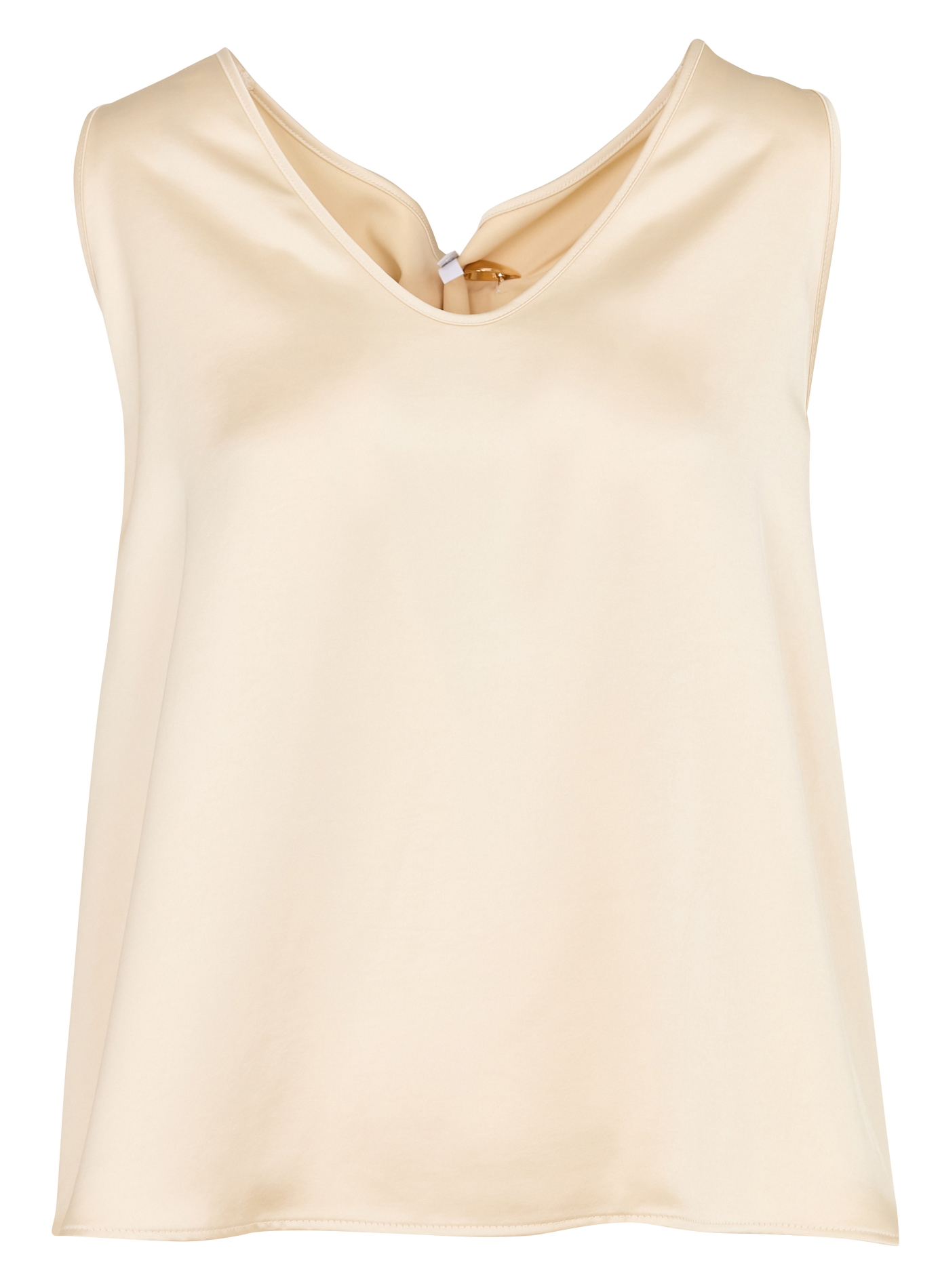 Top col rond aspect satiné IMPERIAL Beige