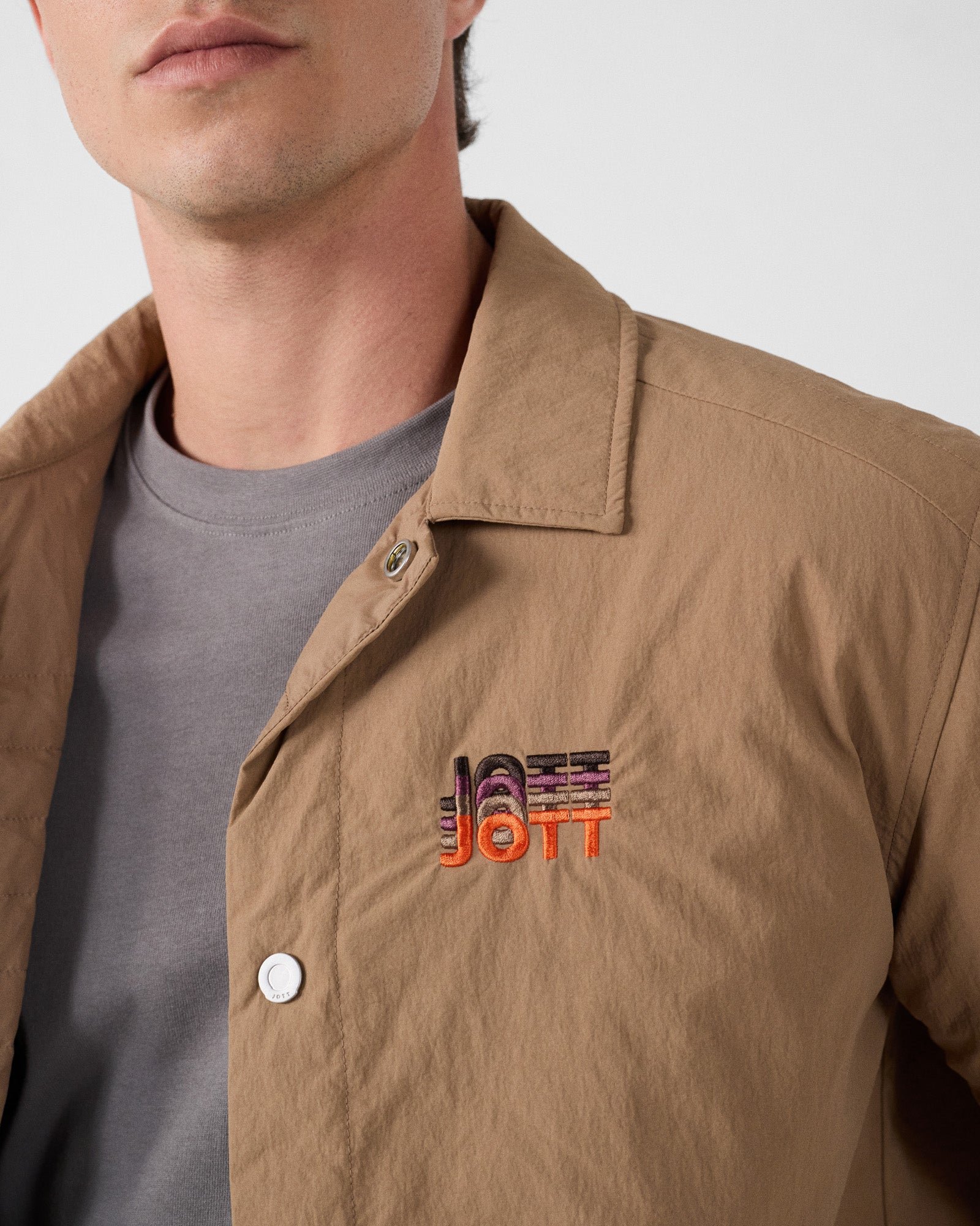 Oversized Shirt-Jacket JOTT Brown