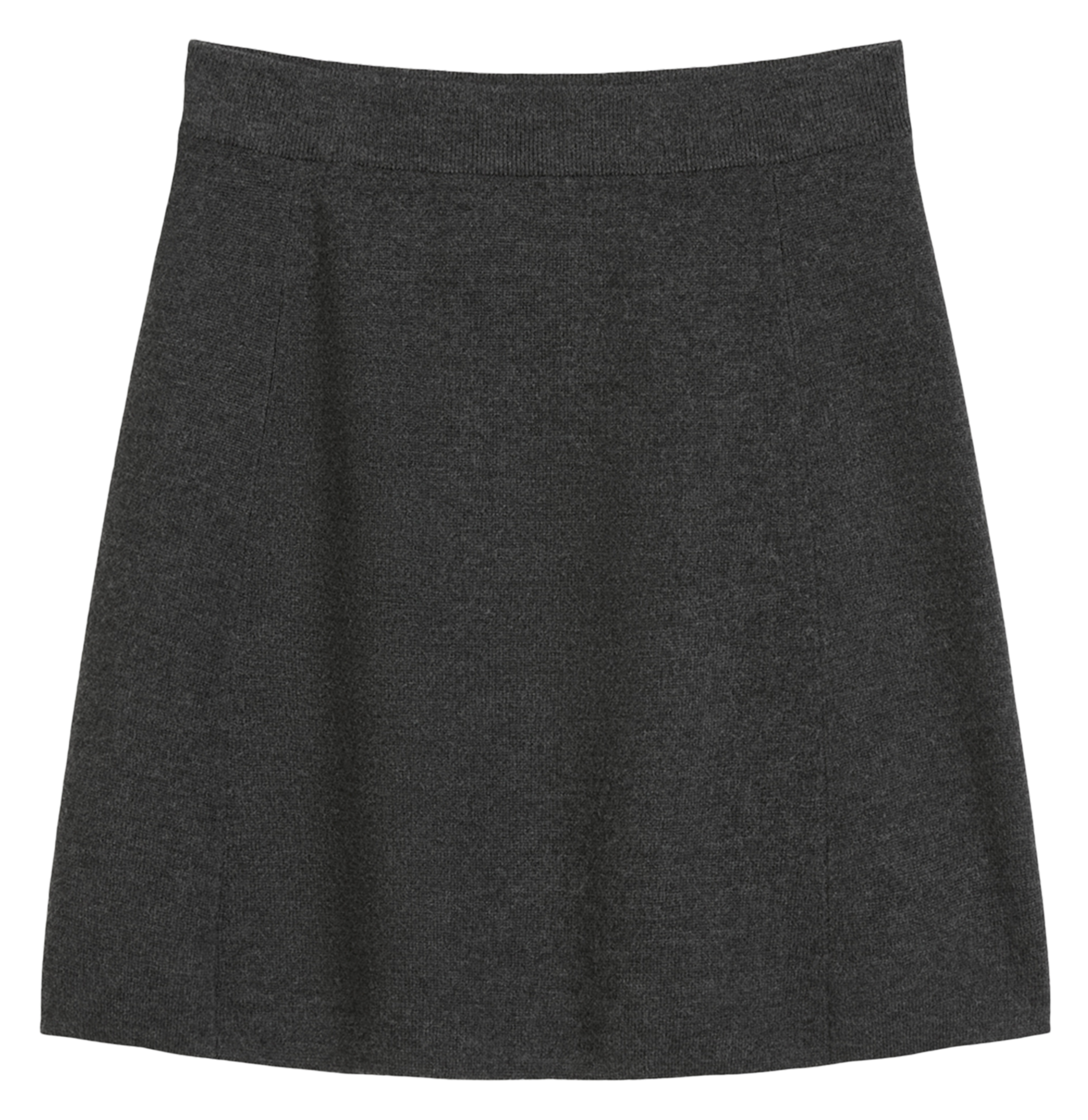 Falda corta lisa de lana MARC O'POLO Gris