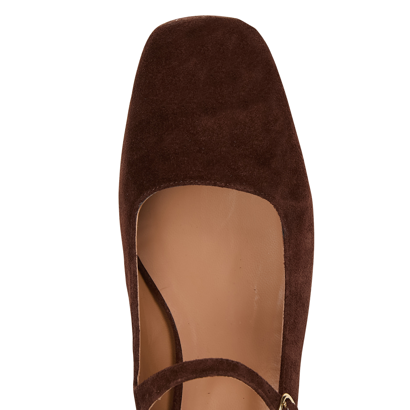 Babies à talons en cuir velours MELLOW YELLOW Marron