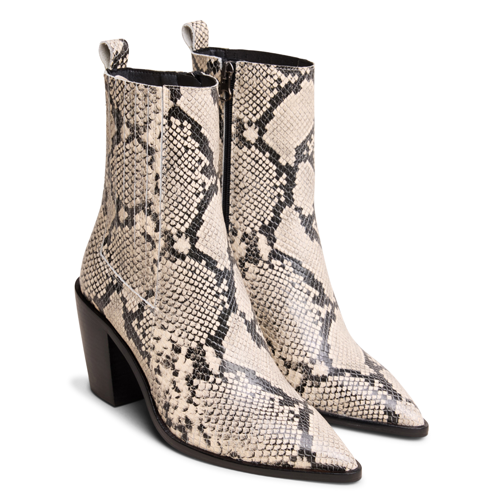 Chaloupa suede heeled ankle boots Black