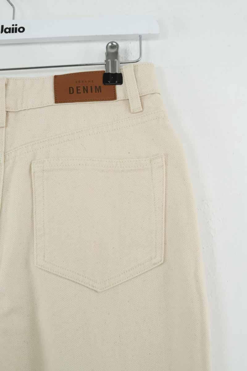 Straight cotton-blend pants SEZANE - Seconde main Beige