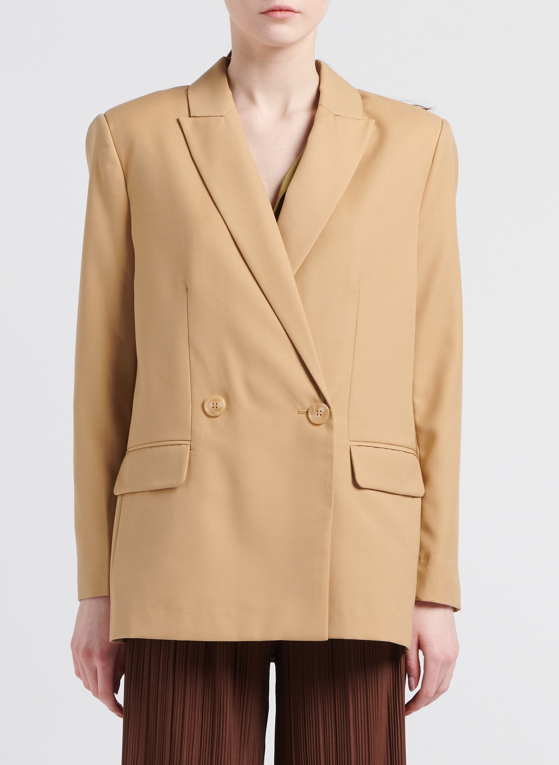 Veste col tailleur  SECOND FEMALE Beige