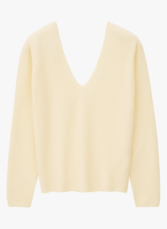 Pull coupe droite en laine mélangée amalia blanc écru Ines De La Pull coupe droite en laine mélangée amalia blanc écru Ines De La