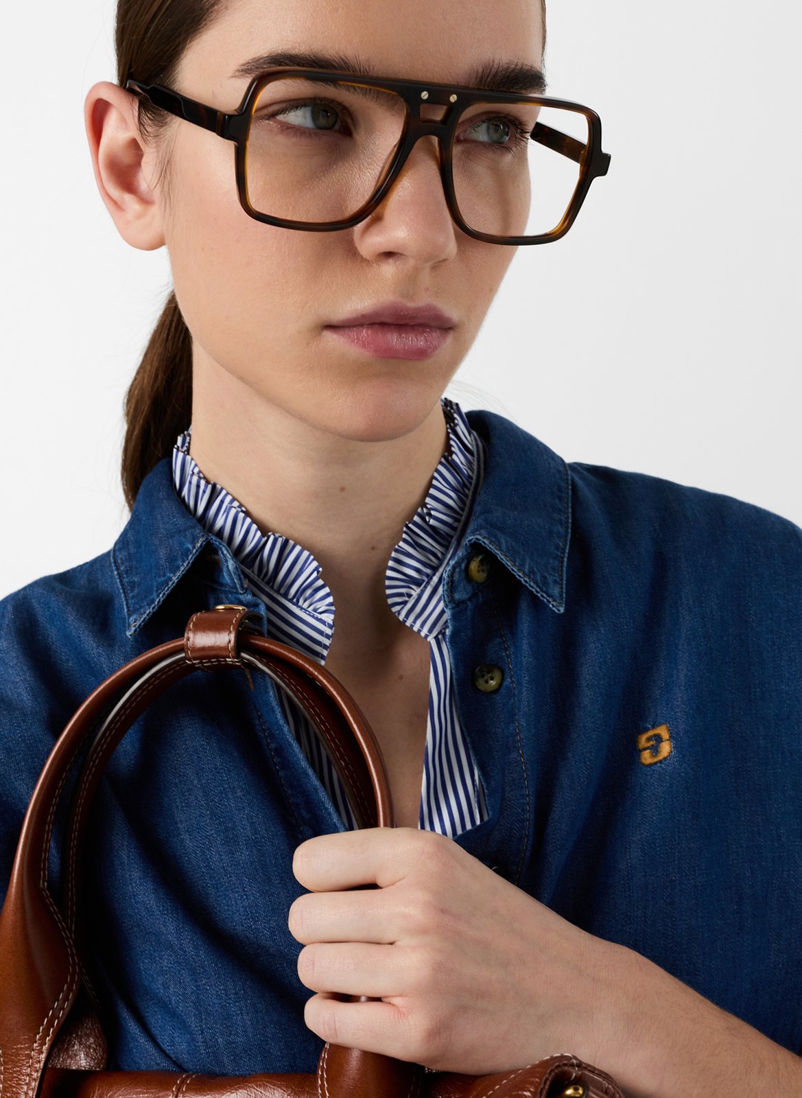 Cotton shirt with classic collar GERARD DAREL Blue