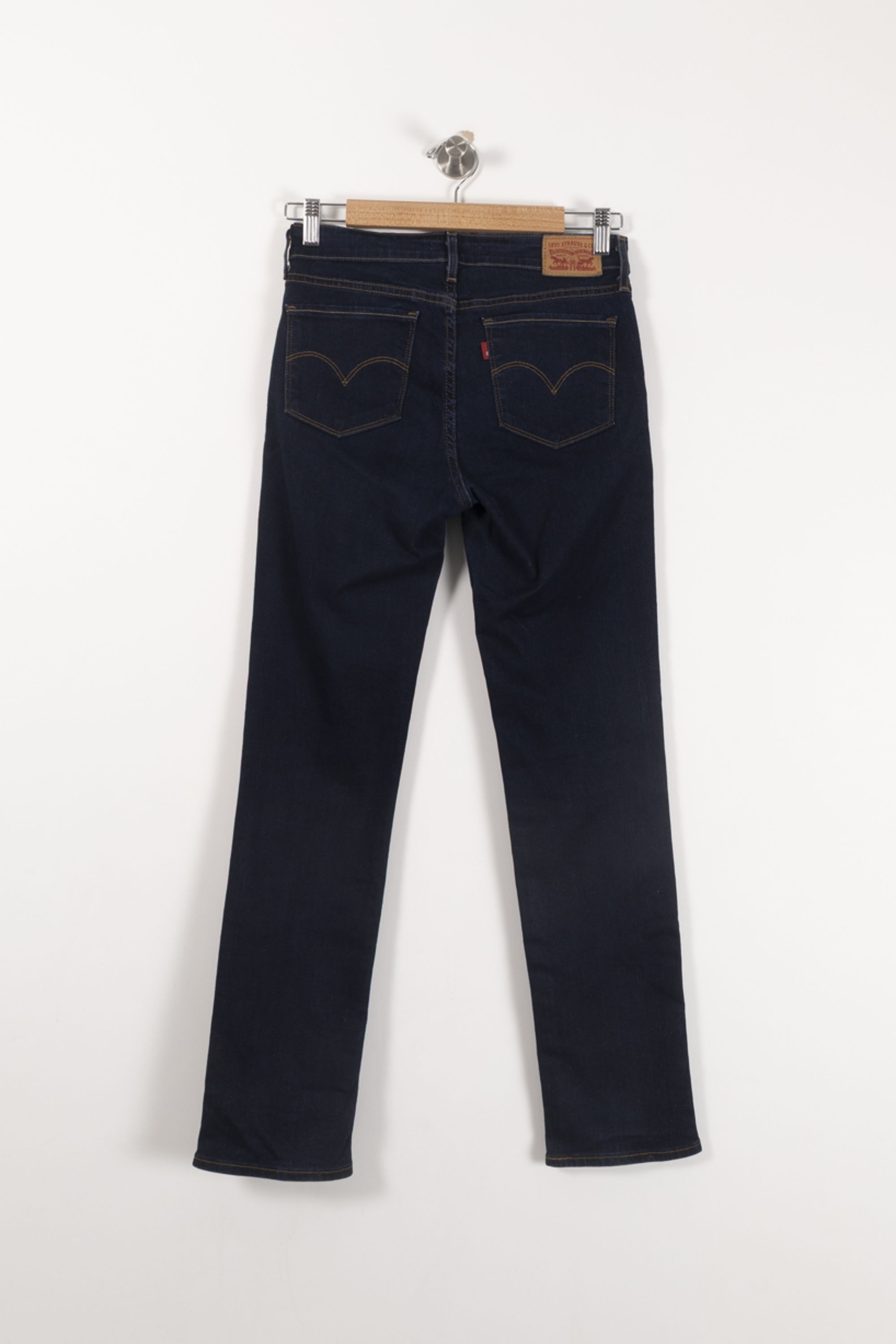 Cropped slim jeans with studs LEVI'S - Seconde main Blue