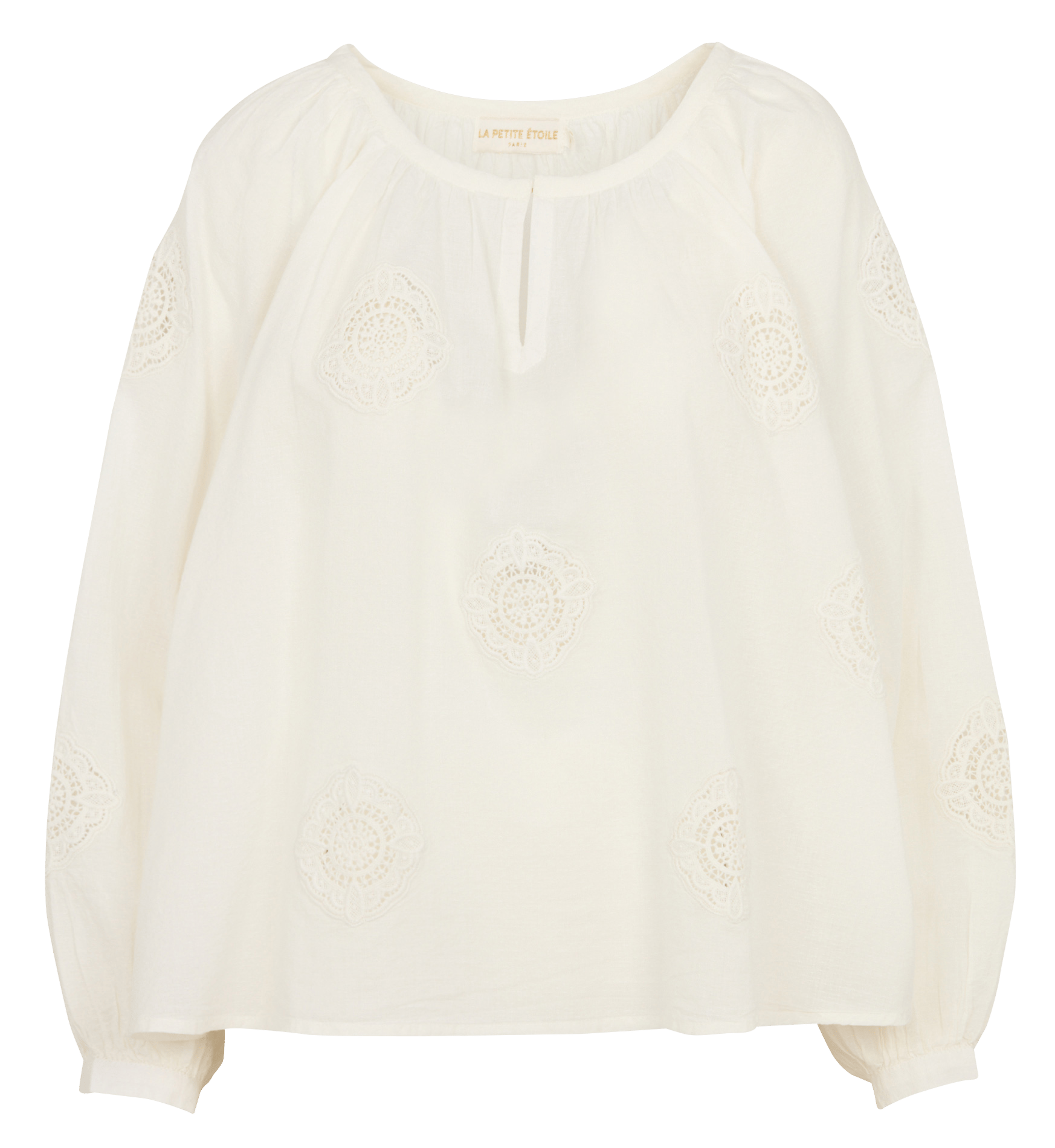Loose-fit embroidered cotton blouse LA PETITE ETOILE White