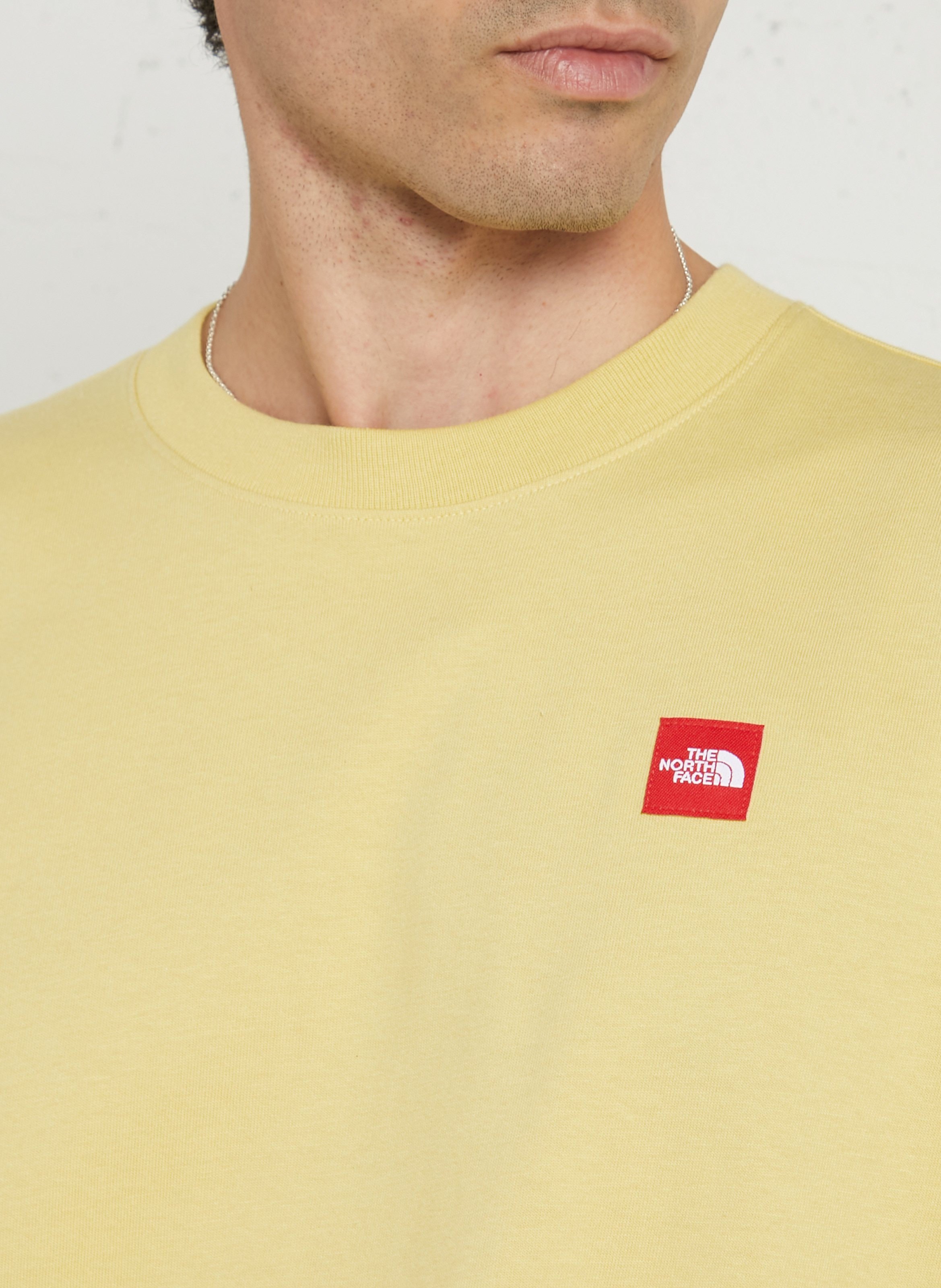 Loose-fit round-neck cotton T-shirt THE NORTH FACE Yellow