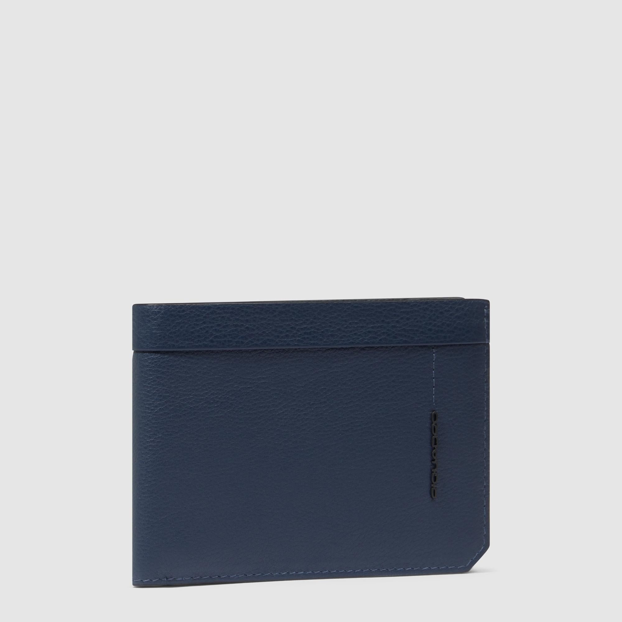Babylon leather wallet PIQUADRO Blue
