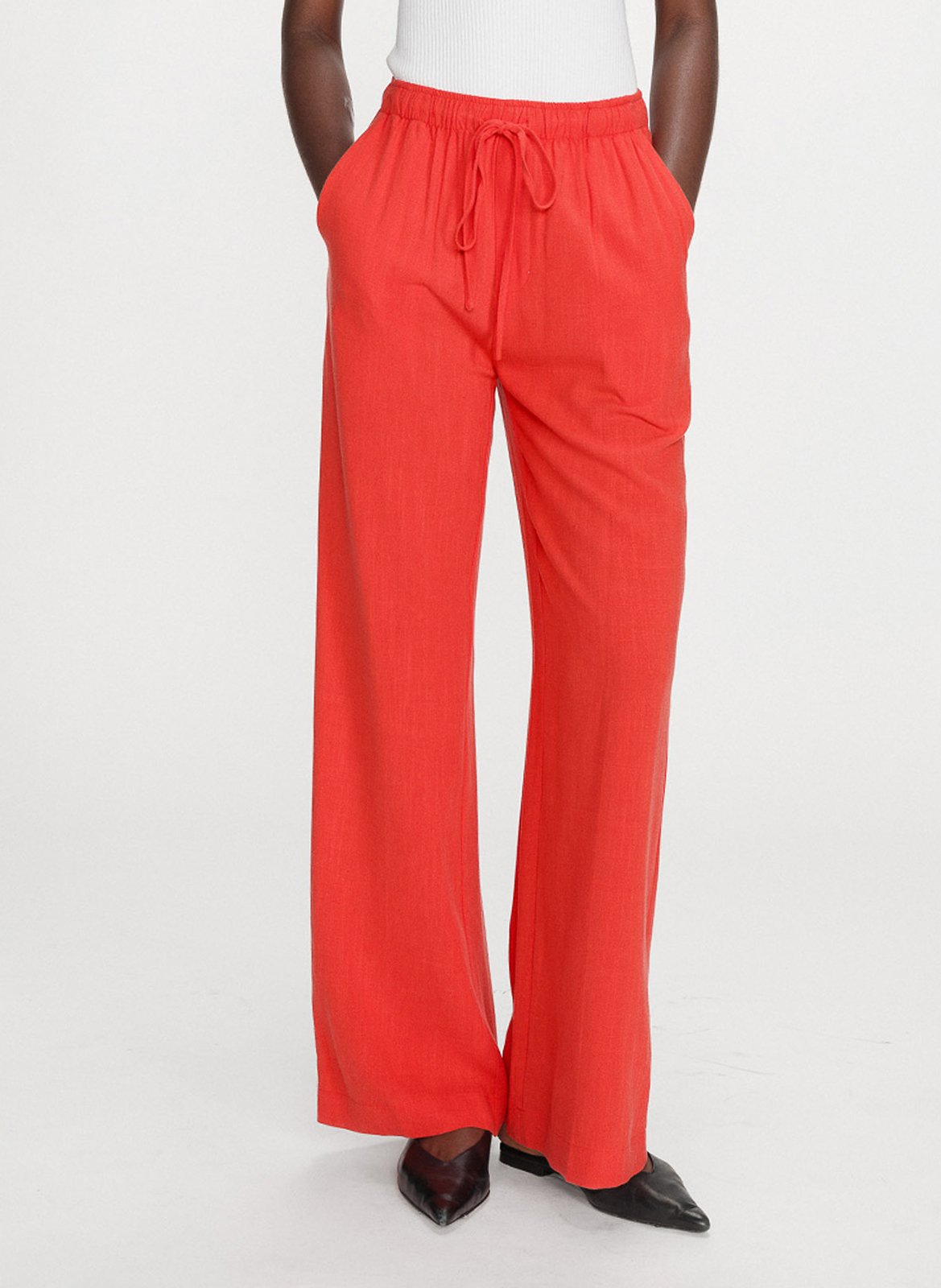 Pantalon long taille haute uni GRACE ET MILA