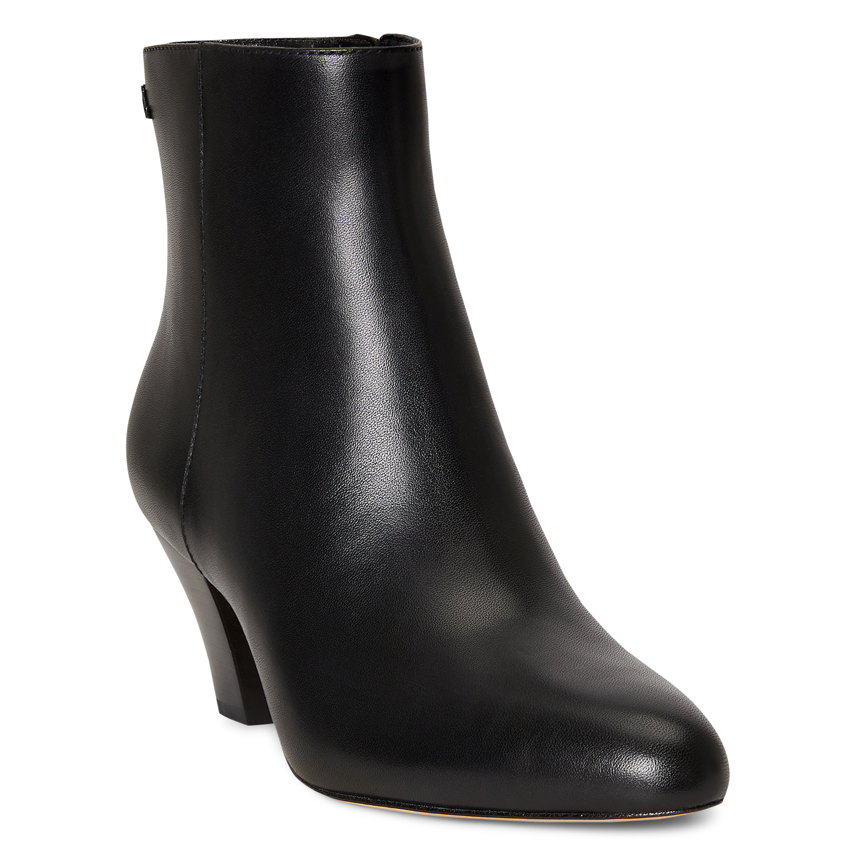 Bottines à talon en cuir LAUREN RALPH LAUREN Noir