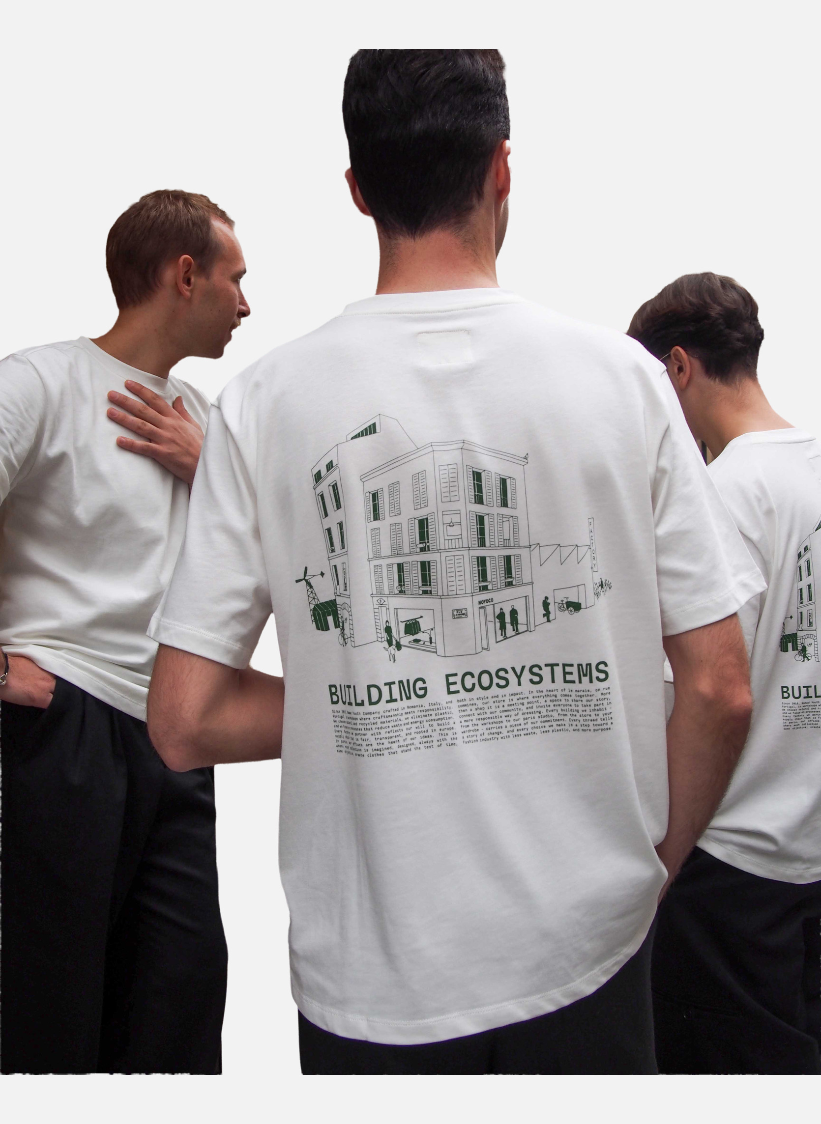Oversized T-shirt GUMI BUILDING ecosystems Noyoco Beige