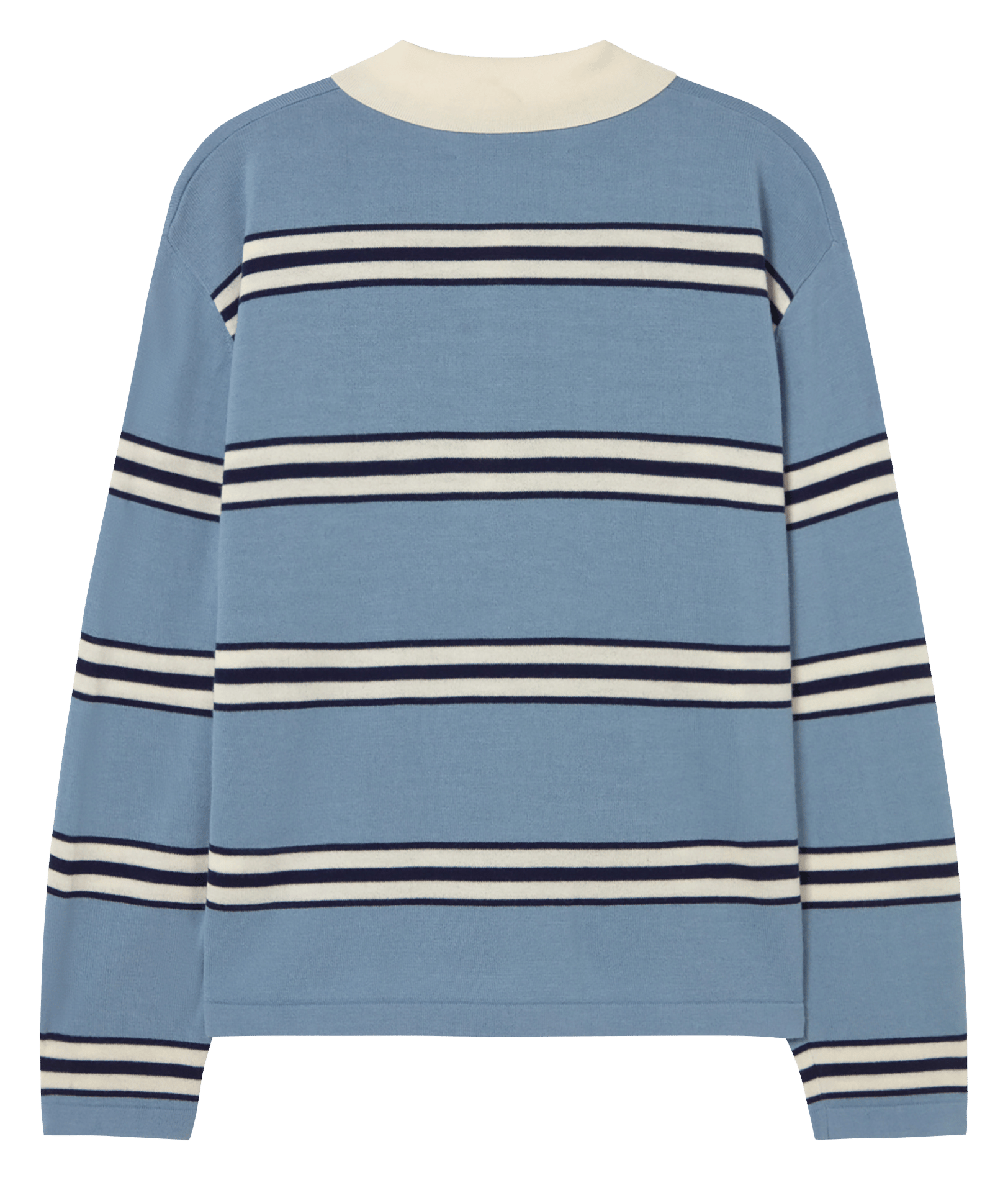 Wool sweater with polo collar THE TINY BIG SISTER Blue