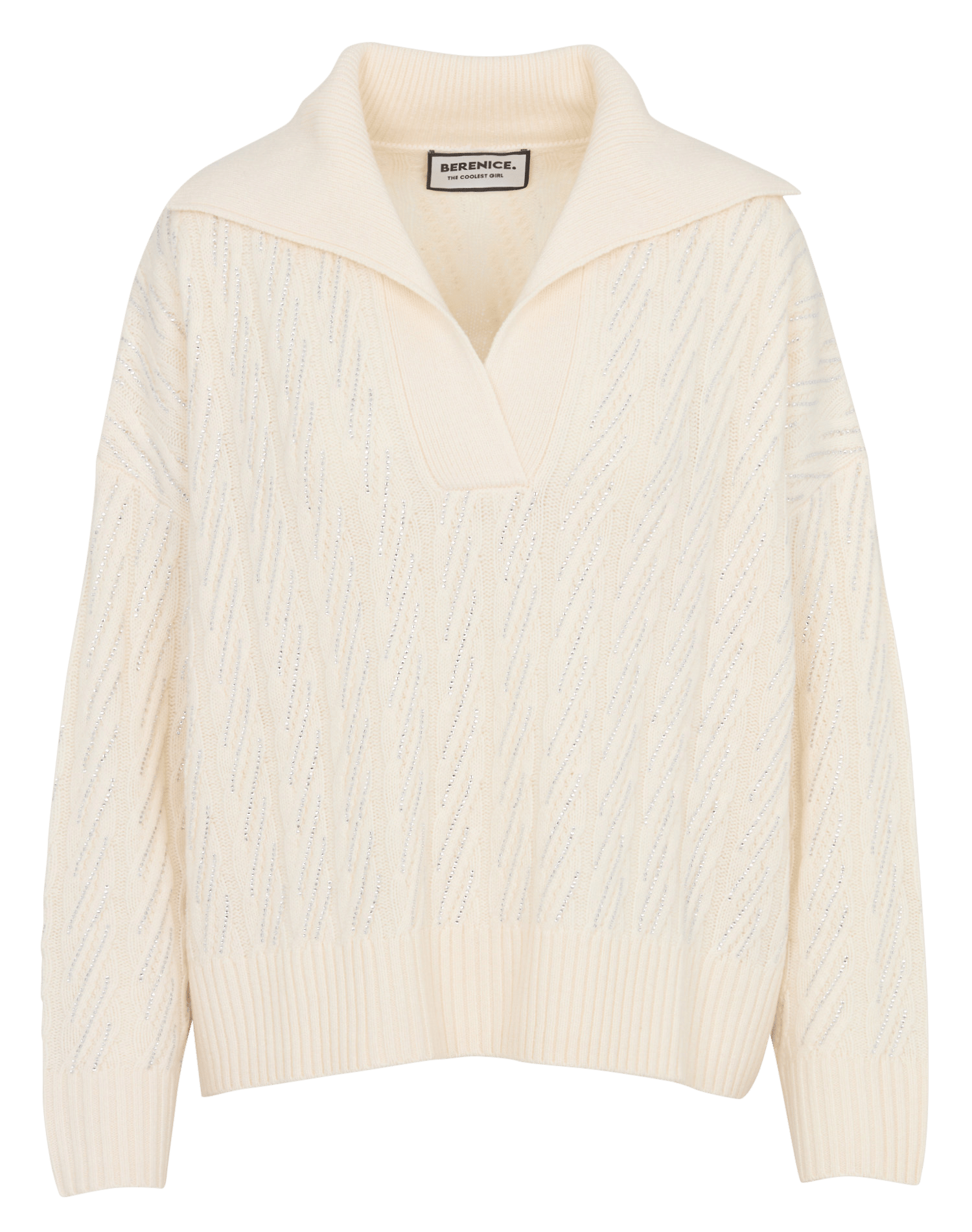 Wollpullover mit Strasssteinen BERENICE