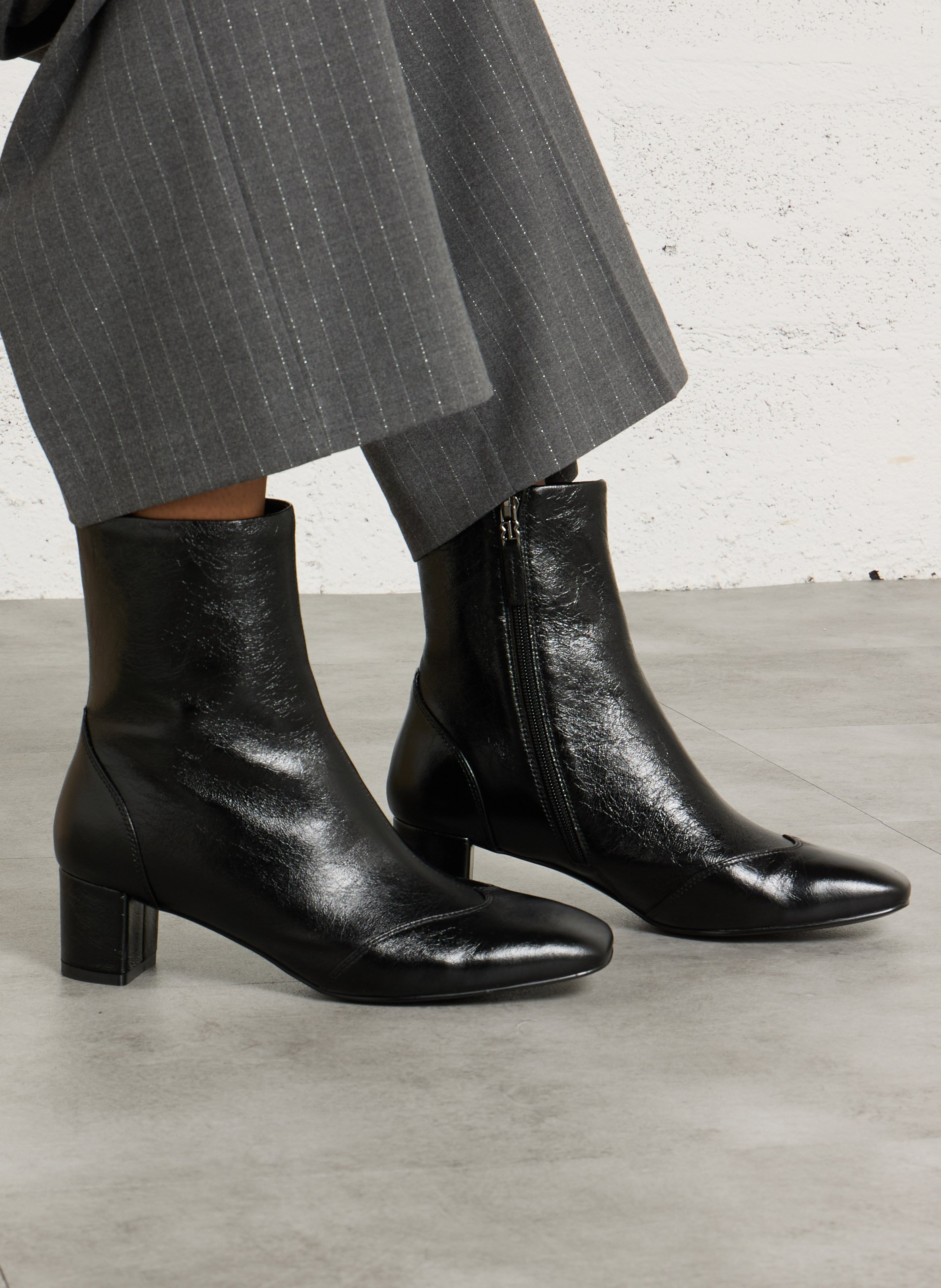 Lackleder-Stiefeletten BIBI LOU Schwarz