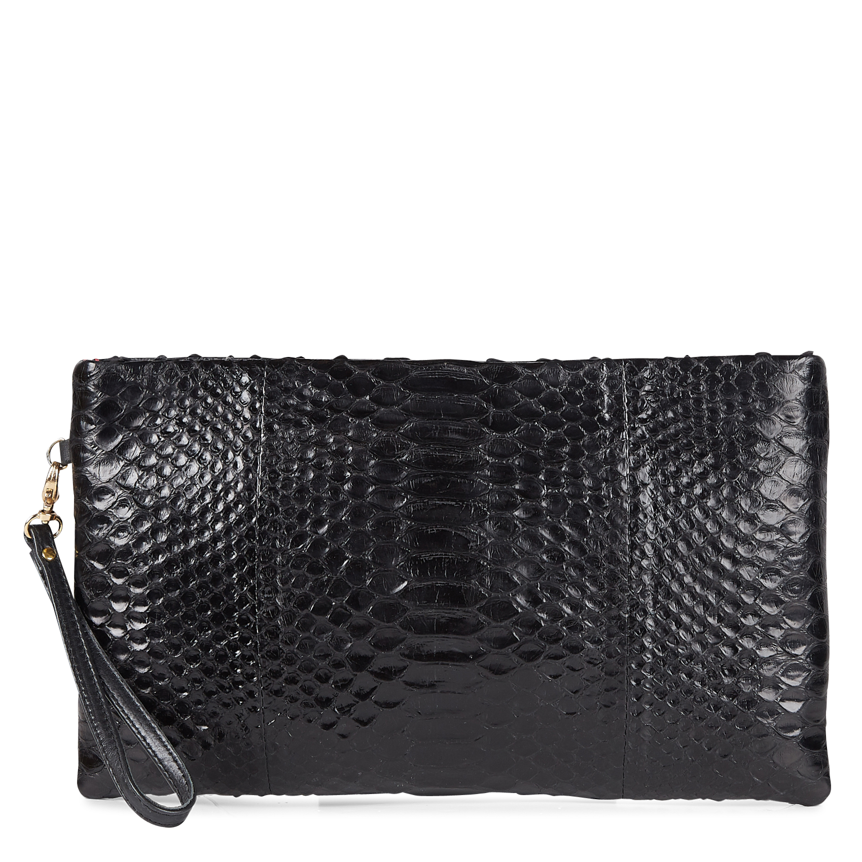 Pochette en python CLARIS VIROT Noir