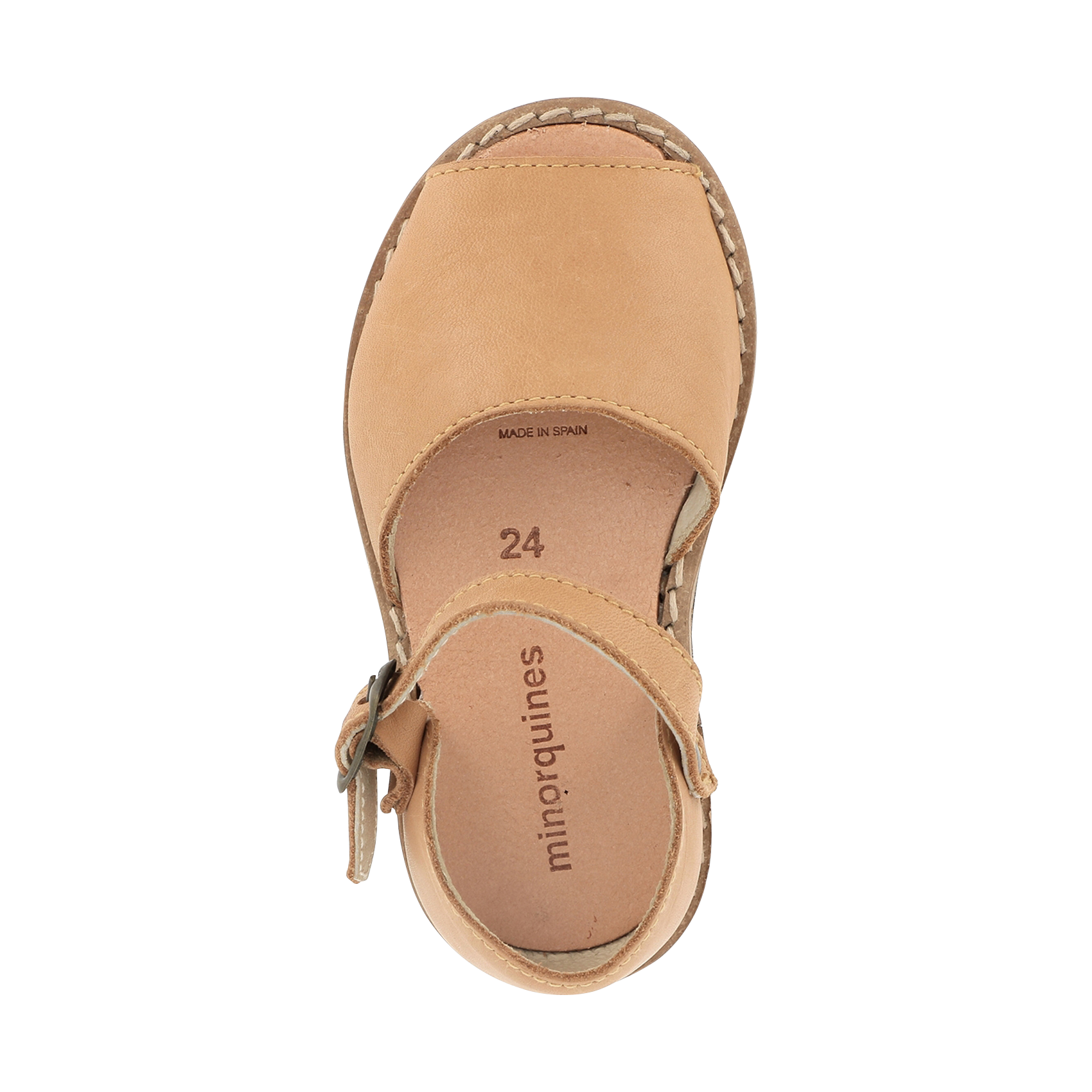 Sandales en cuir lisse MINORQUINES Beige