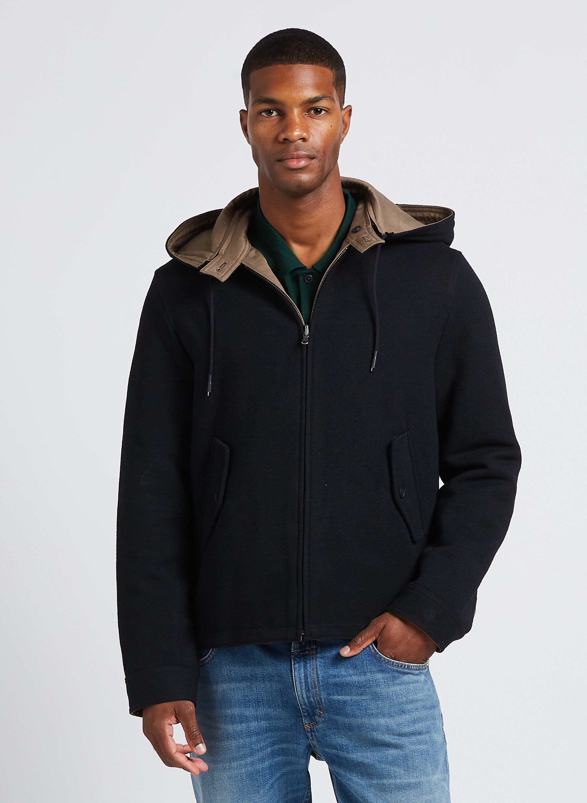 Blouson col montant discount homme