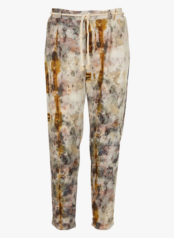 Pantaloni carrot a vita alta Beige Please Donna Place des