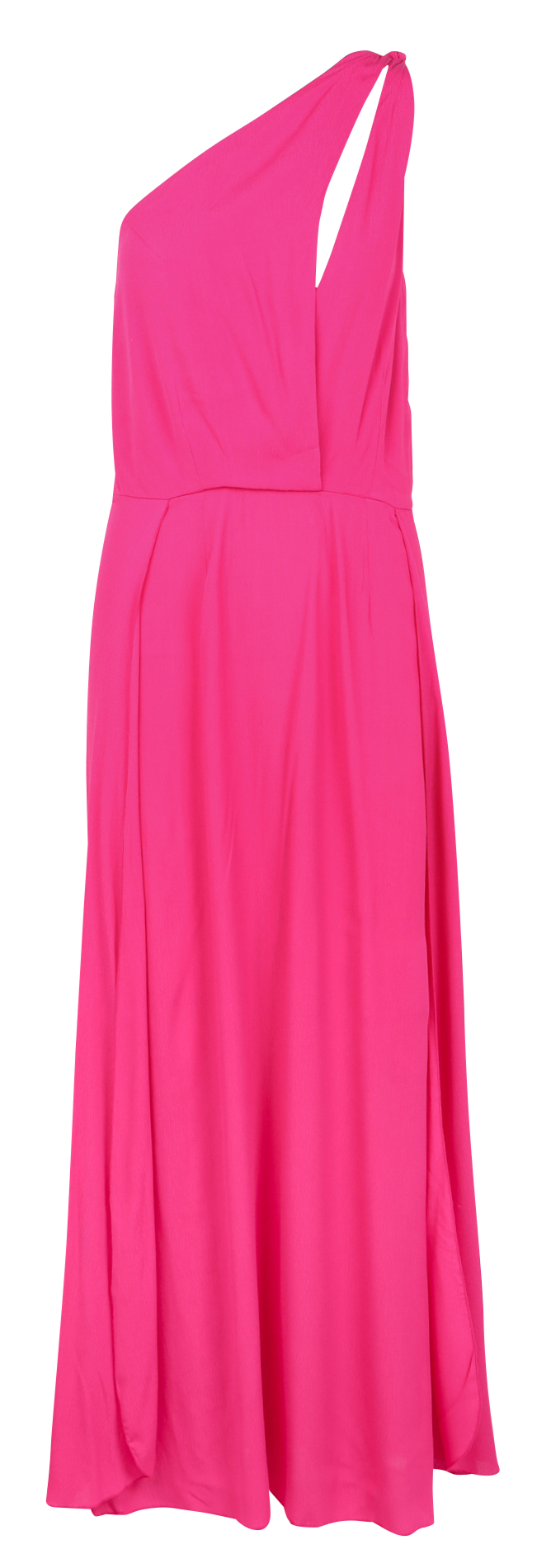 Lange jurk met asymmetrische kraag KARMA KOMA Roze