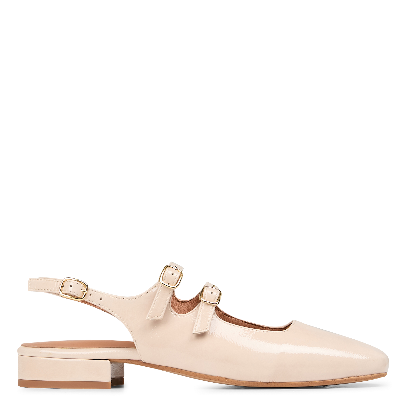 Hoge sandalen met vierkante hak MELLOW YELLOW Beige