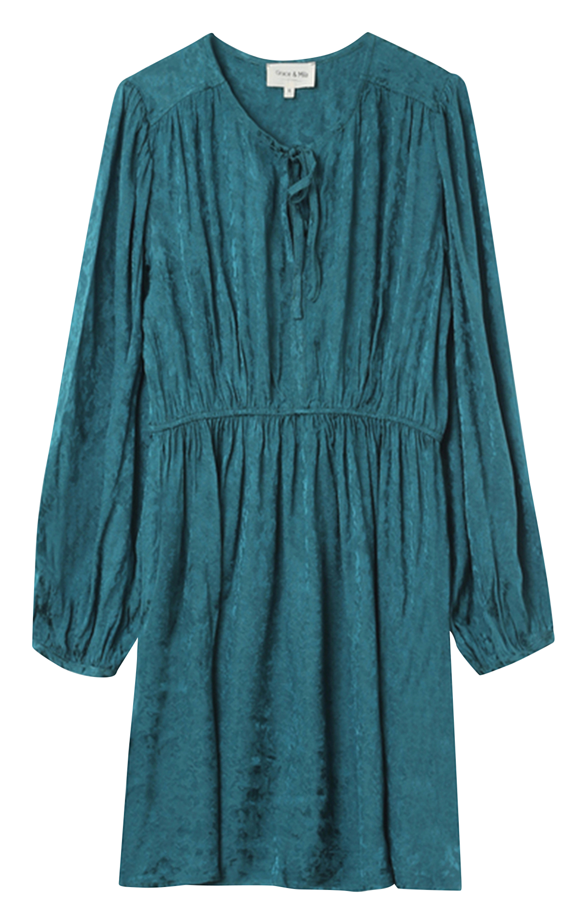 Short fitted jacquard dress GRACE ET MILA Green