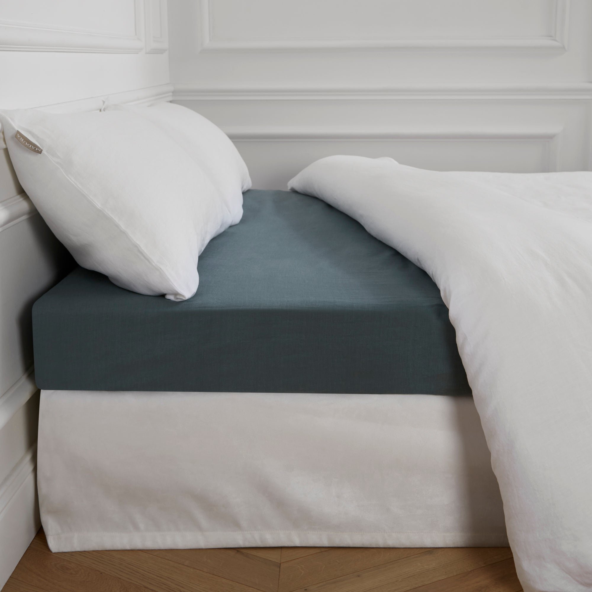 LOU - Cotton fitted sheet MADURA Green