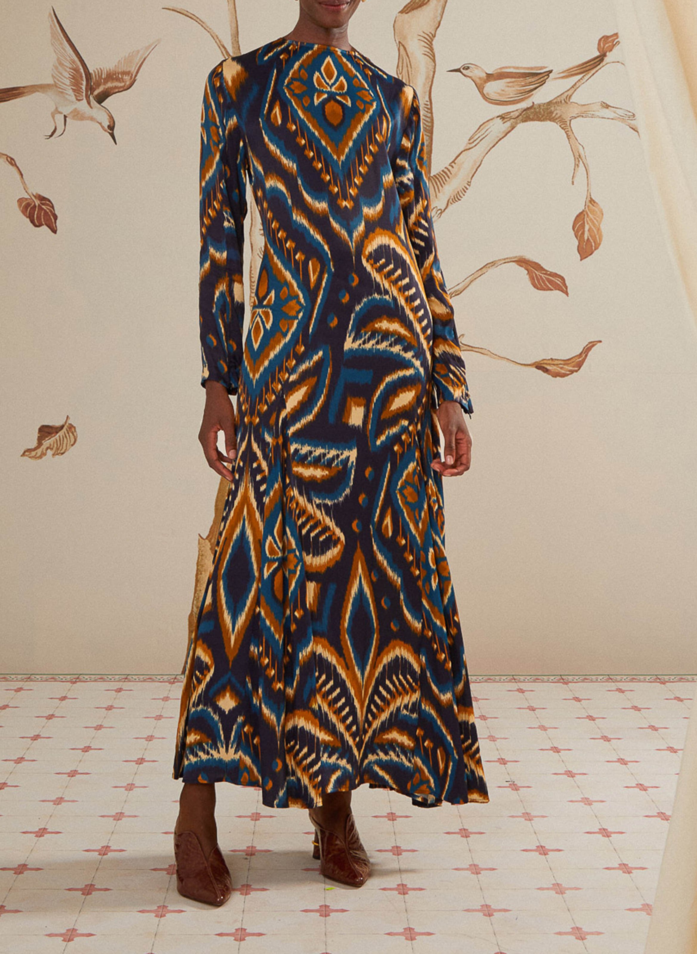 Robe longue imprimée FARM RIO Multicolore