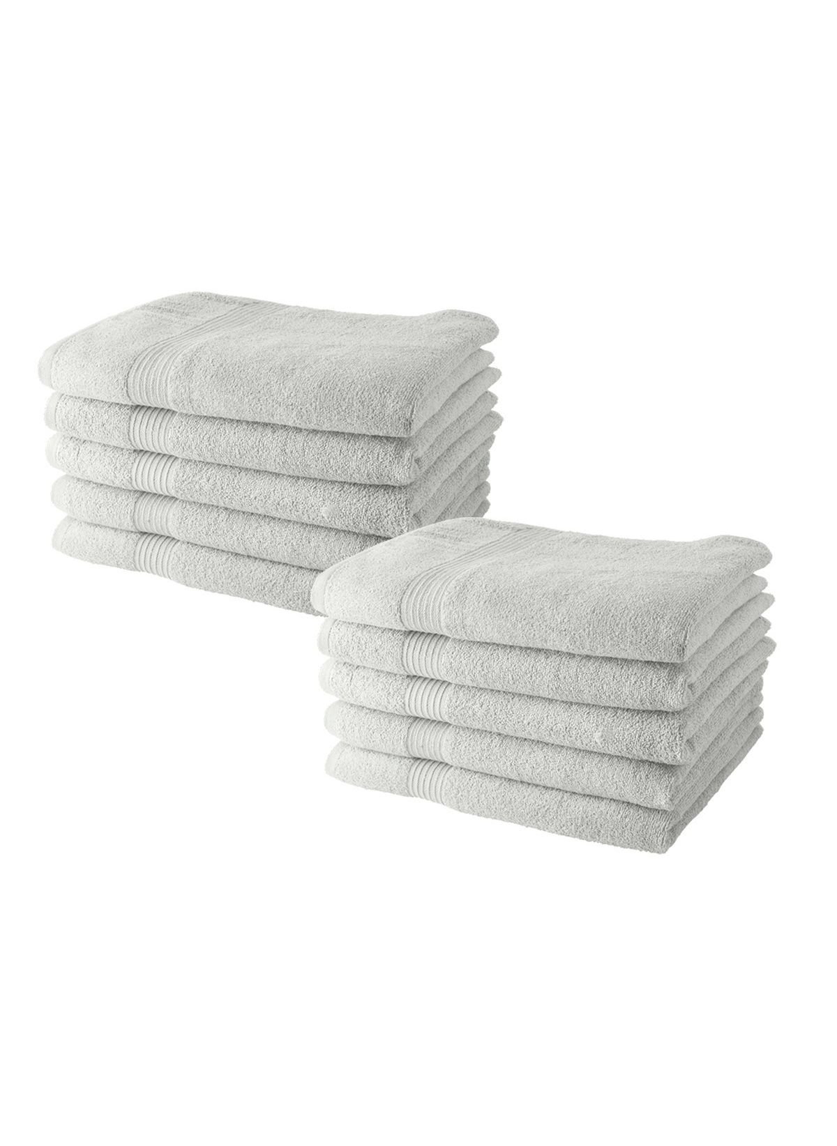 Set of 10 cotton bath towels TODAY LINGE DE MAISON