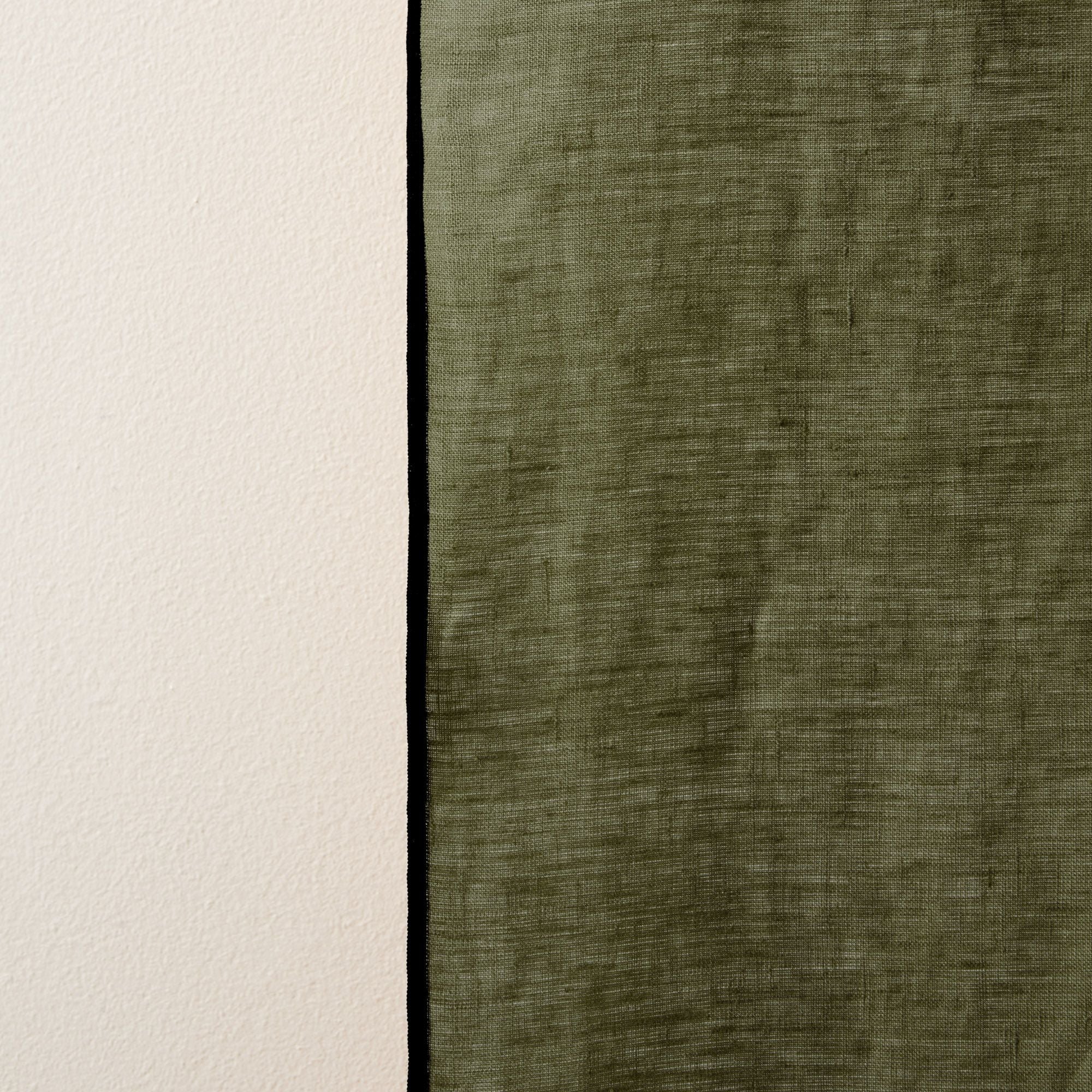 Curtain with gathered trim MADURA Green