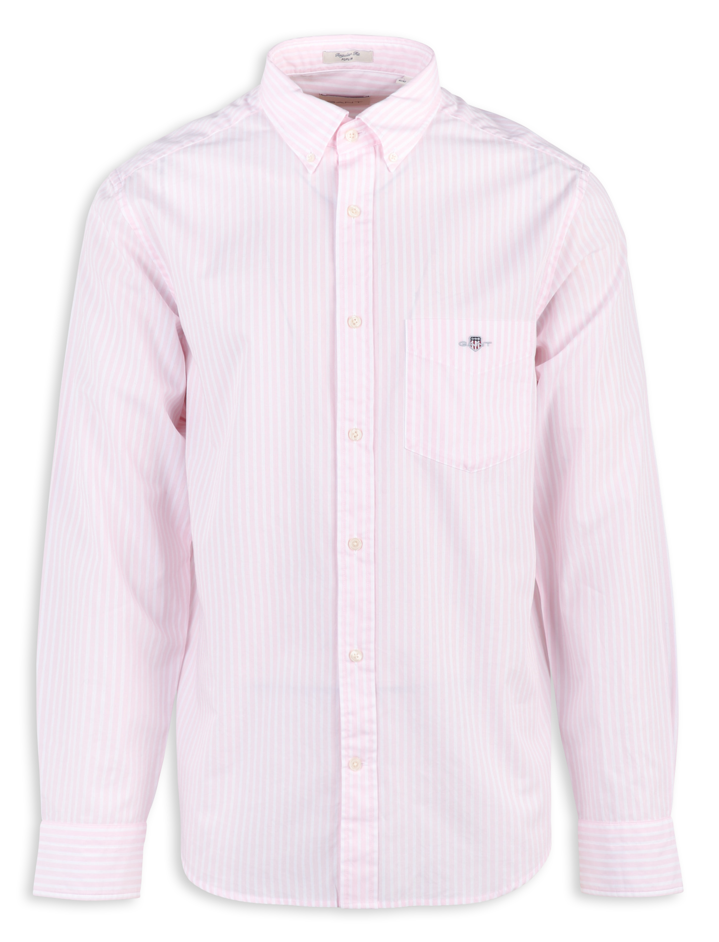Regular-fit striped cotton shirt GANT Pink