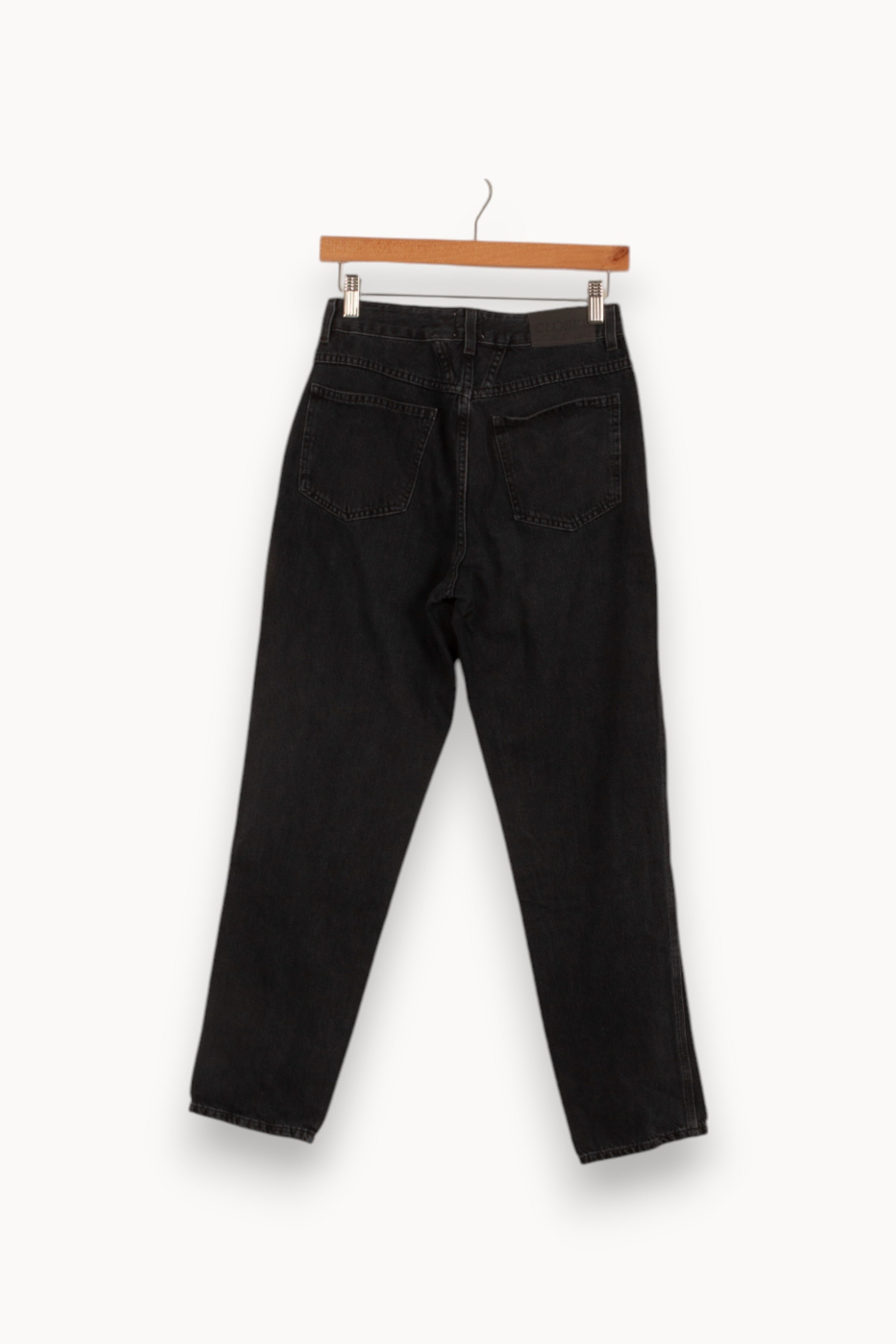 Cropped slim jeans with studs CLOSED - Seconde Main Grey