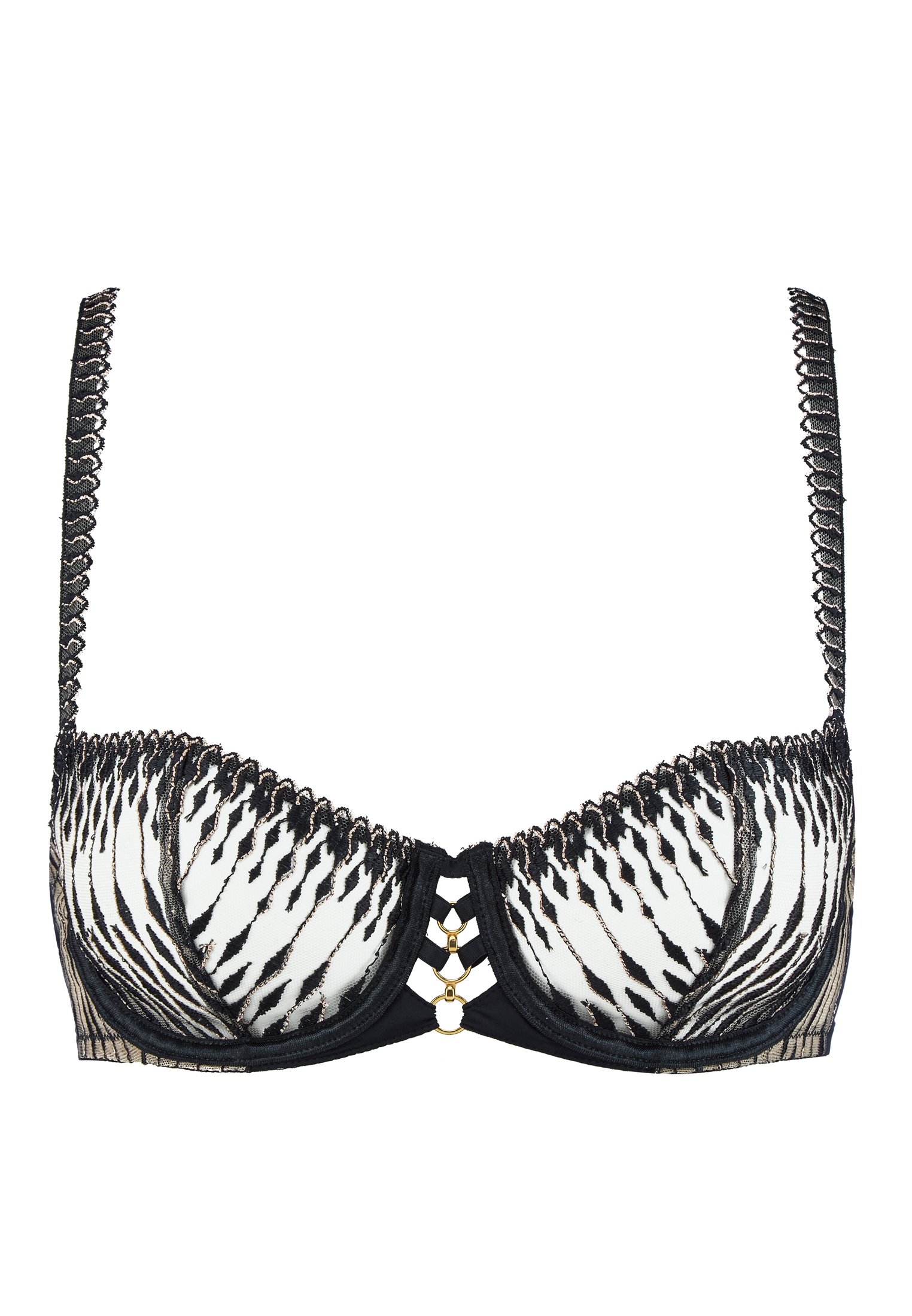 Underwired demi-cup bra AUBADE Black