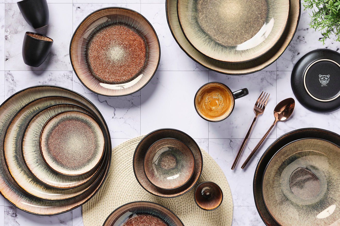 Complete Iris Set - 48 pieces - Wild Brown BJORN Brown