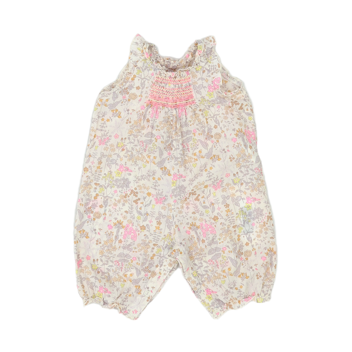 Beige Baby Overall - 3 months BONPOINT - Seconde Main Beige