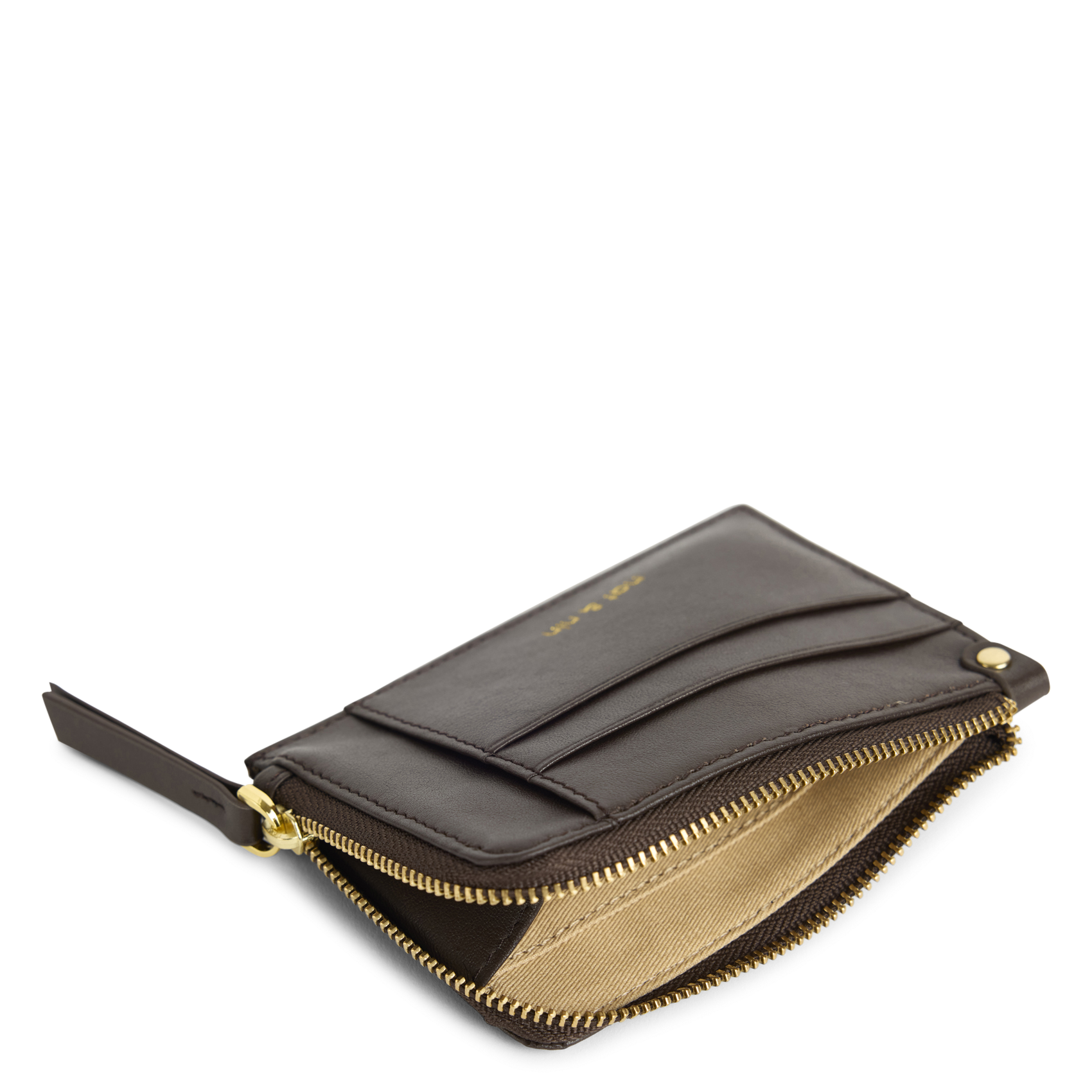 Porte-cartes en cuir NAT & NIN Marron