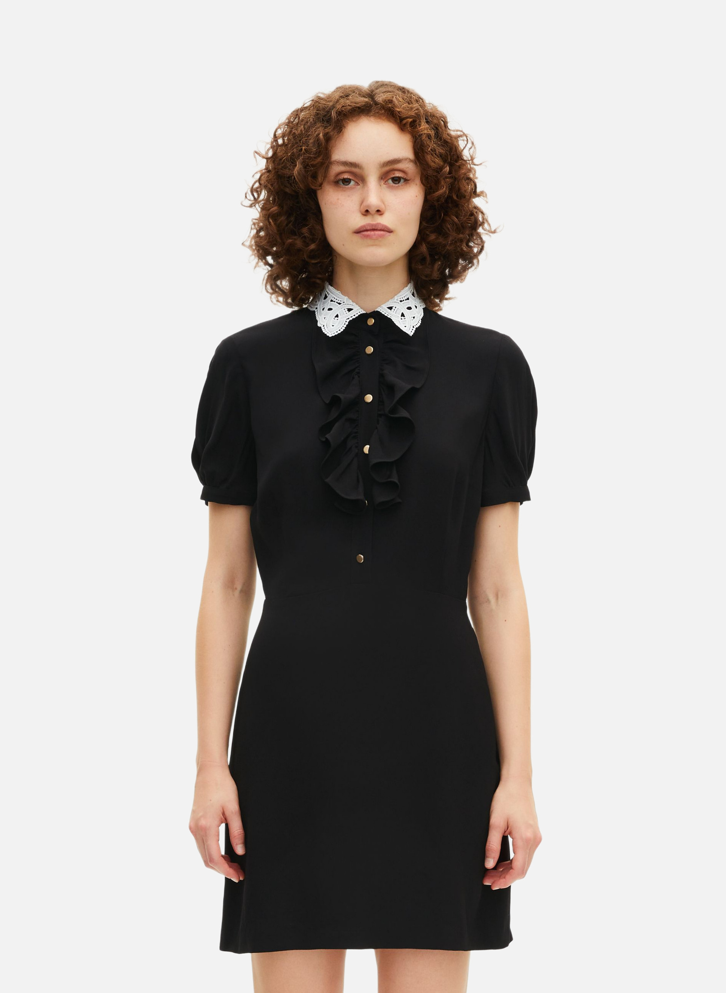 Cotton dress THE KOOPLES Black